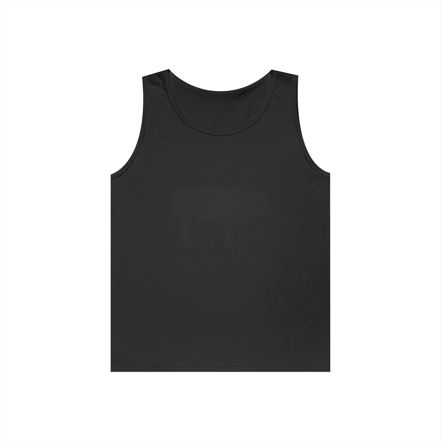 Unisex Heavy Cotton Tank Top - Bull - Silhouette
