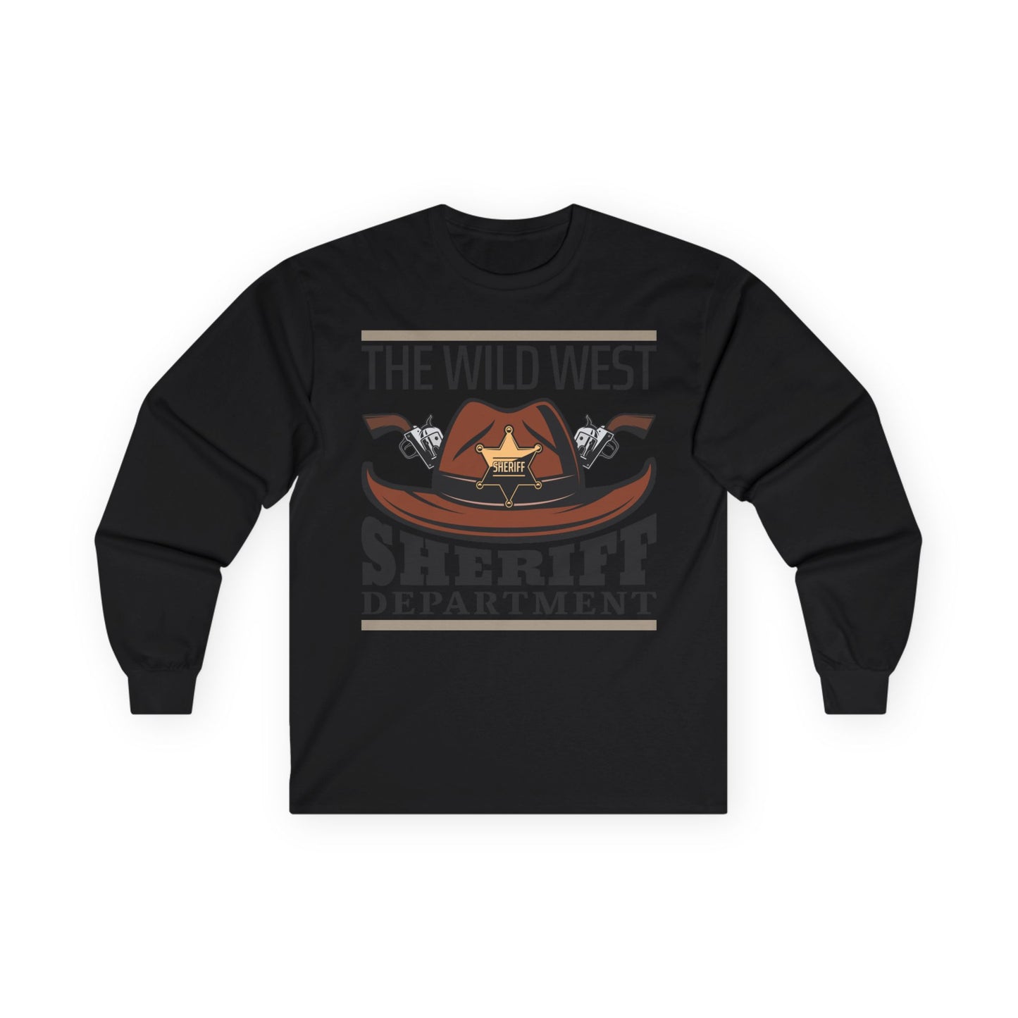Unisex Ultra Cotton Long Sleeve Tee - The Wild West - Sheriff Department