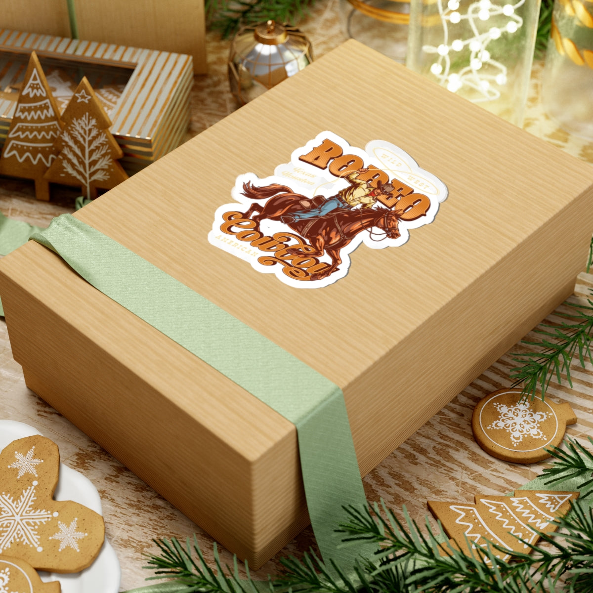 Kiss-Cut Stickers - Wild West - Houston, Texas - American Rodeo Cowboy