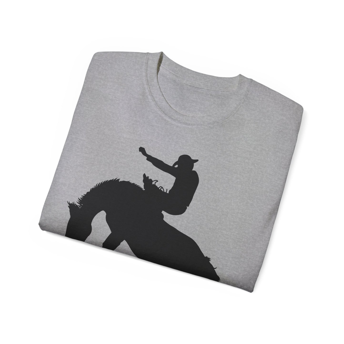 Unisex Ultra Cotton Tee - Augusta - Rodeo - Silhouette