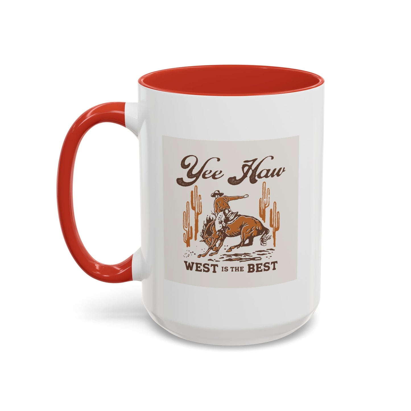 Accent Coffee Mug (11, 15oz) - Wild West Cowboy - Yee Haw