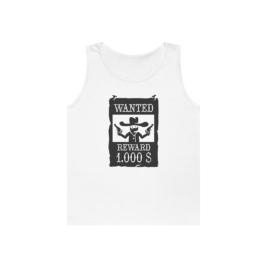Unisex Heavy Cotton Tank Top - Wanted Poster X 300