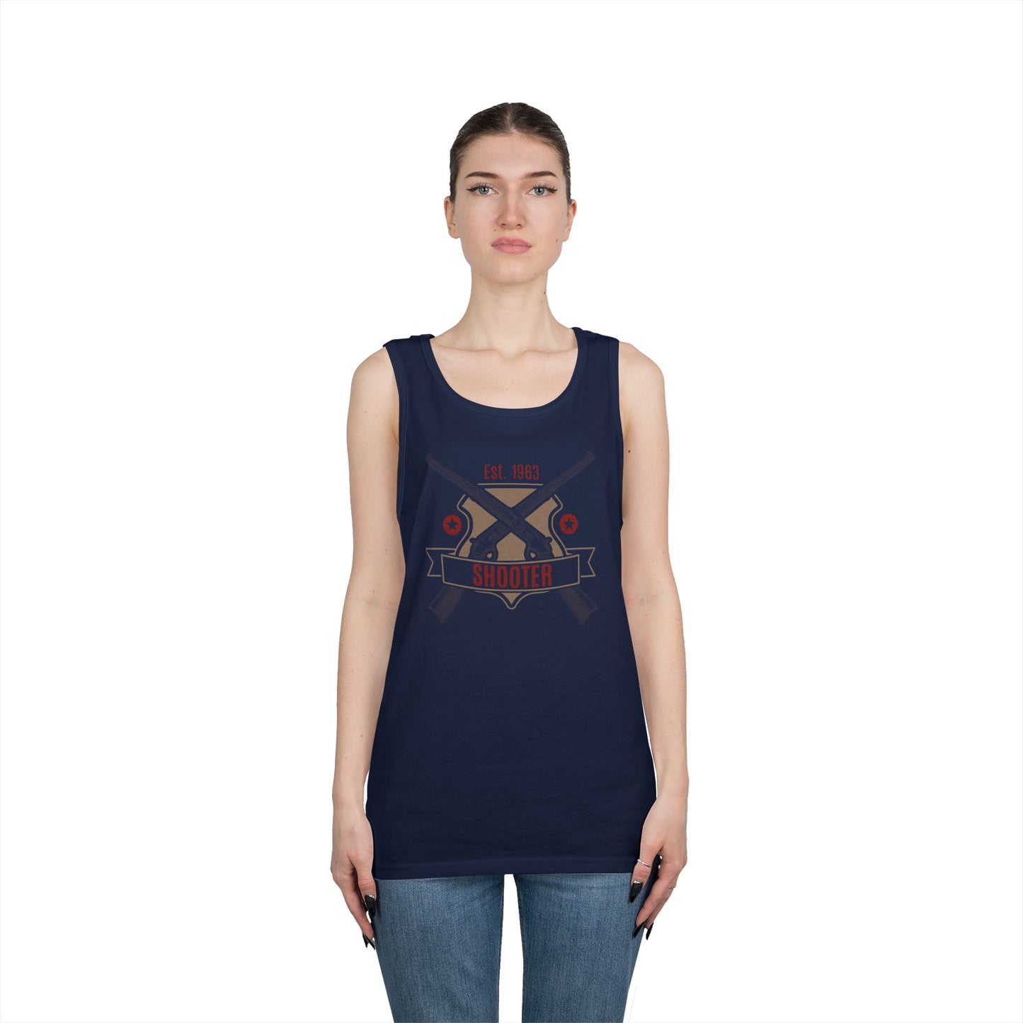 Unisex Heavy Cotton Tank Top - Shooter - Revolver