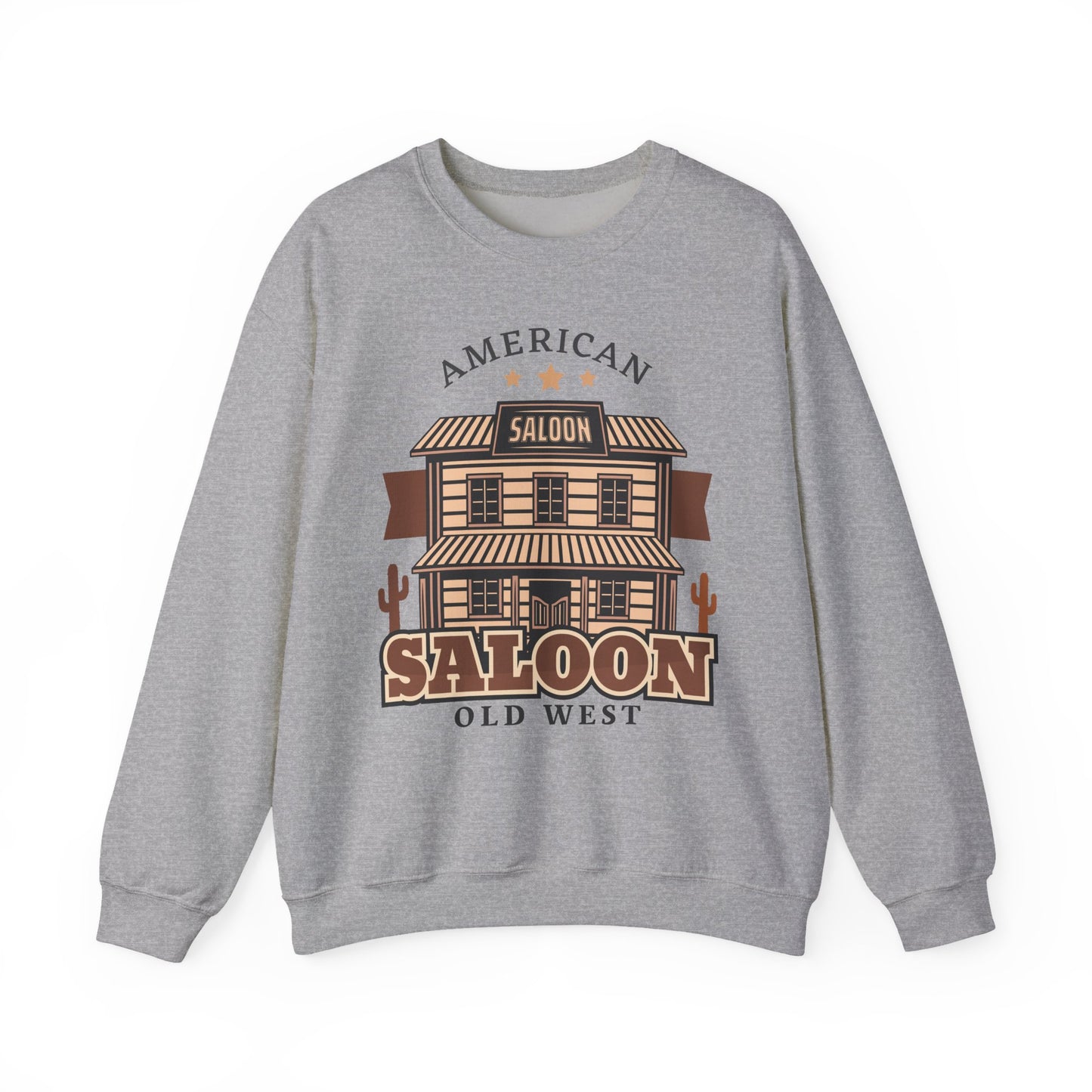 Crewneck Sweatshirt - American Cowboy - Saloon - Wild West