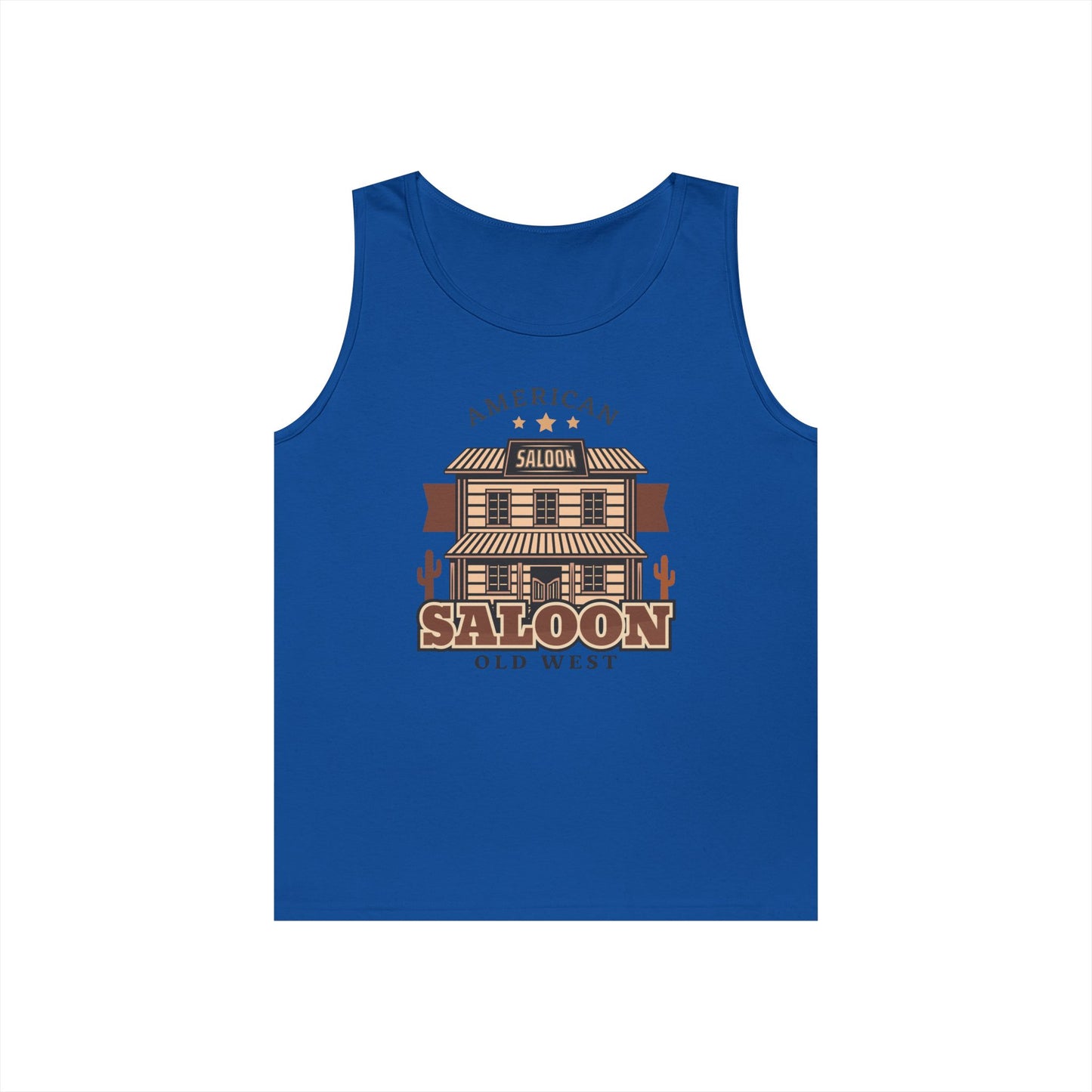 Unisex Heavy Cotton Tank Top - American Cowboy - Saloon - Wild West