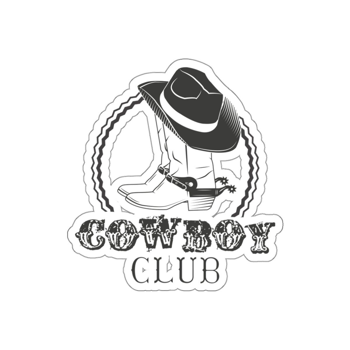 Die-cut stickers - Cowboy Club
