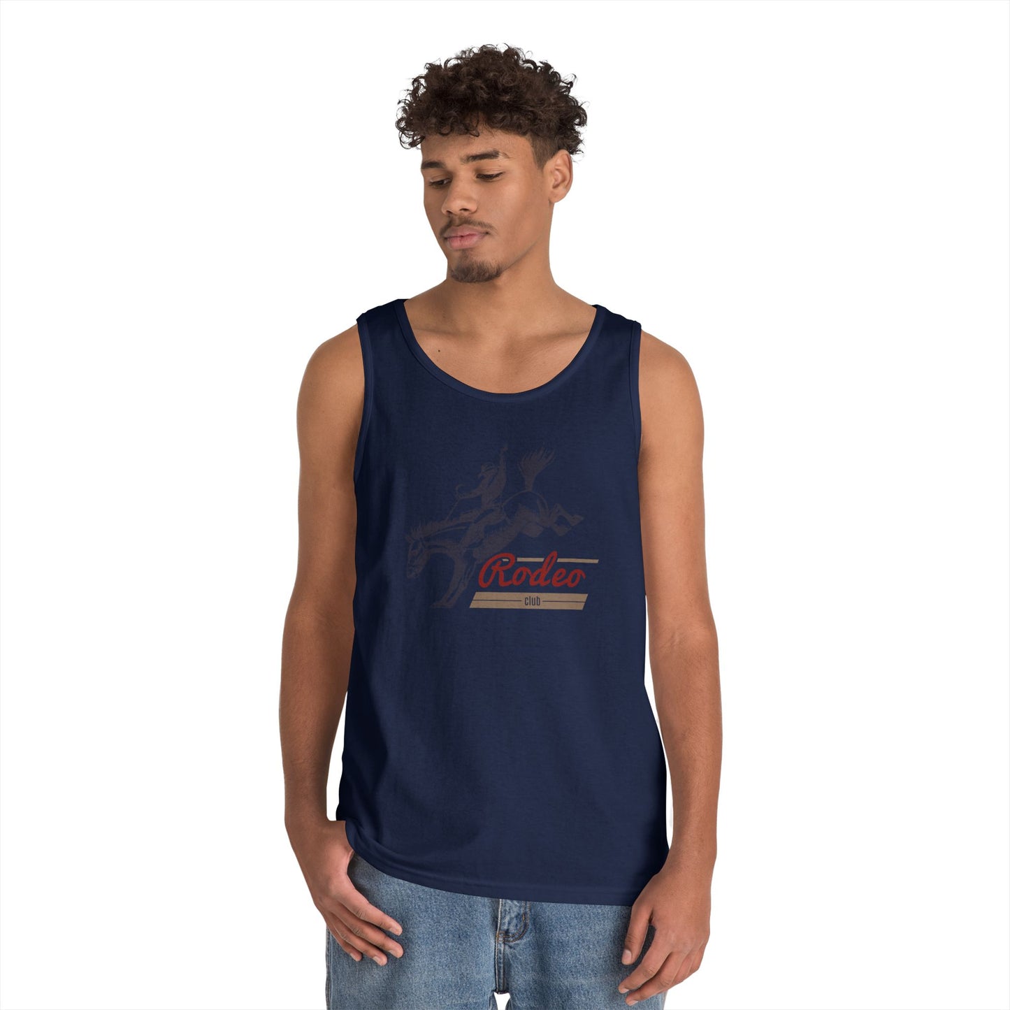 Unisex Heavy Cotton Tank Top - Western Cowboy - Rodeo Club