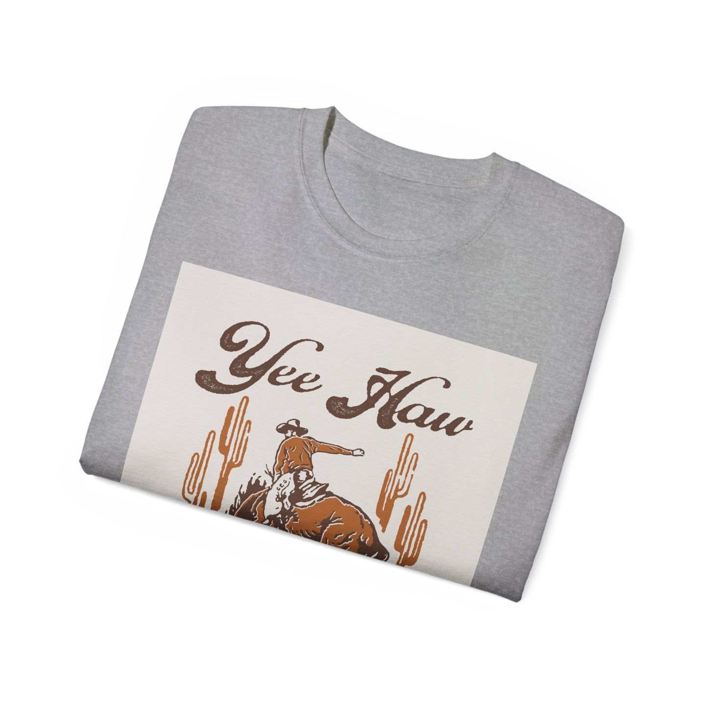 Unisex Ultra Cotton Tee - Wild West Cowboy - Yee Haw