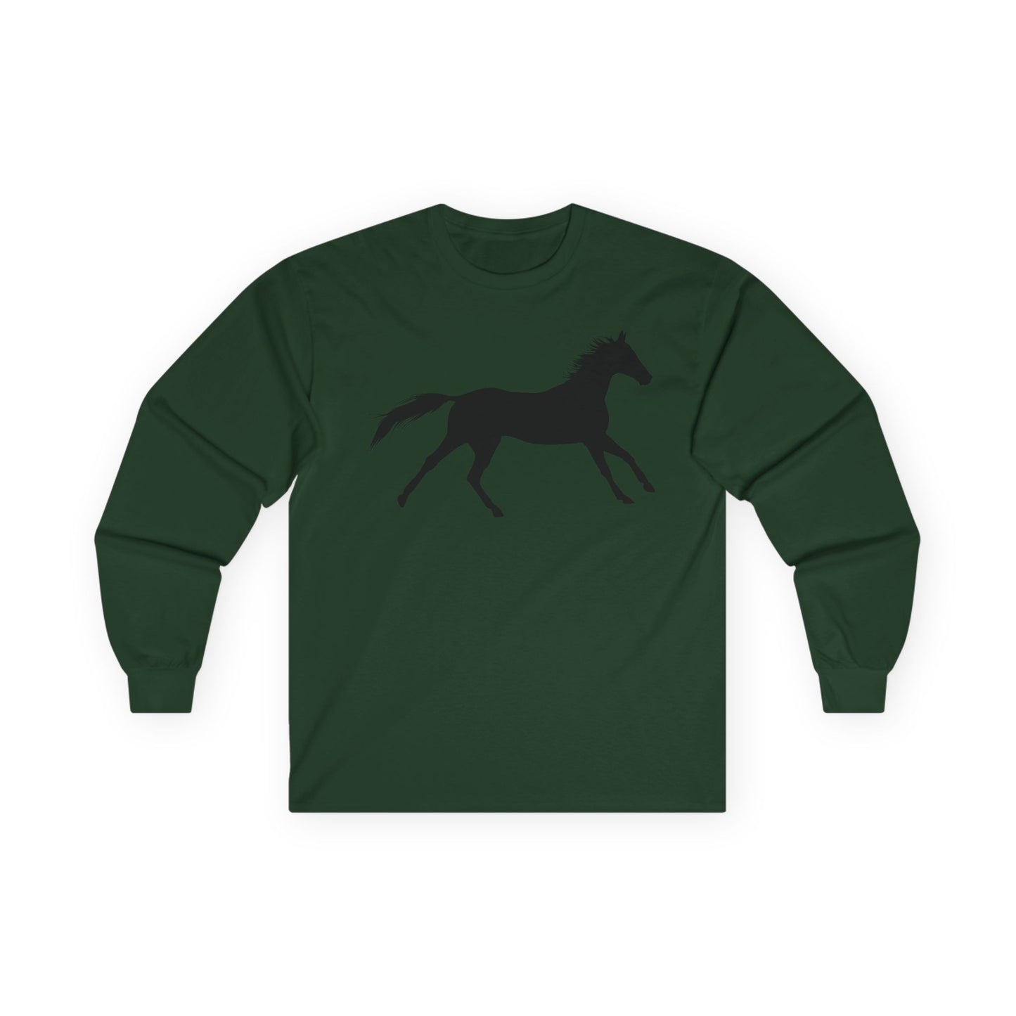 Unisex Ultra Cotton Long Sleeve Tee - Wild Horse - Running X 300