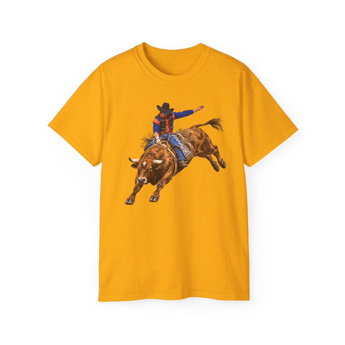 Unisex Ultra Cotton Tee - Cowboy - Rodeo - 3D