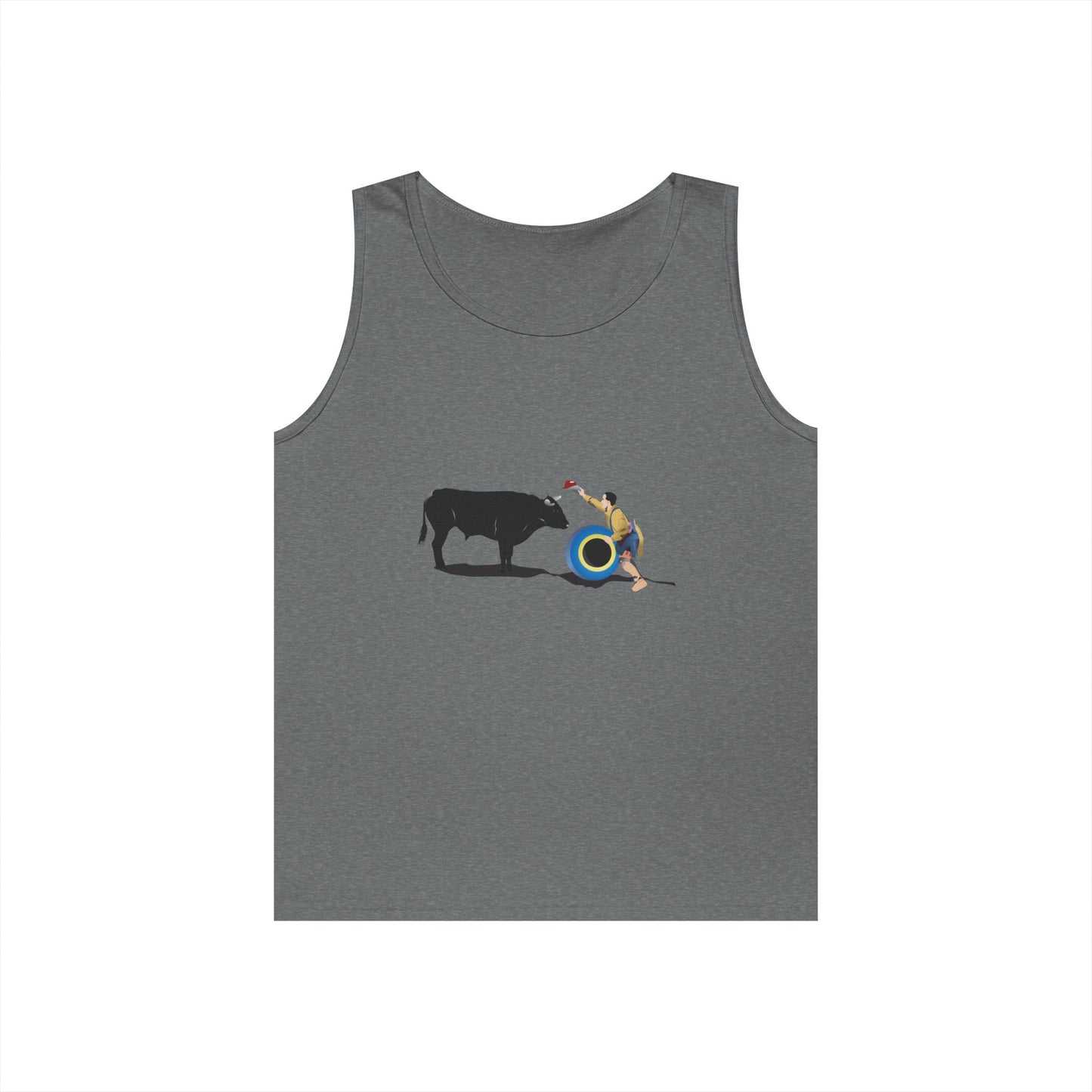 Unisex Heavy Cotton Tank Top - Clown and Bull