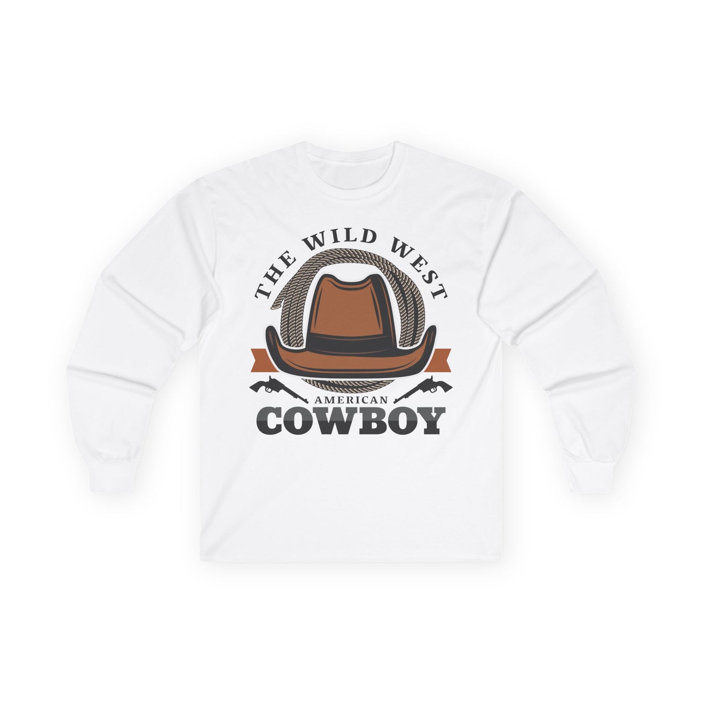 Unisex Ultra Cotton Long Sleeve Tee - The Wild West - American Cowboy