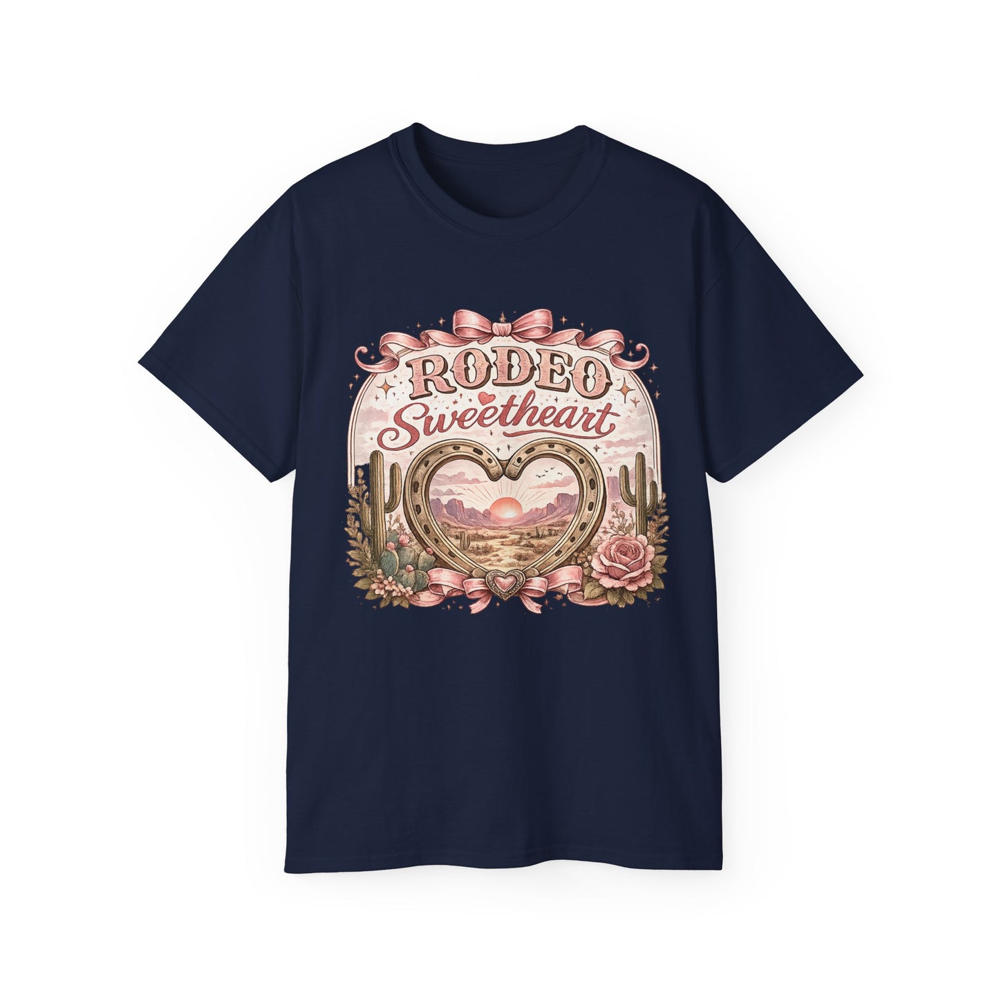 T-Shirt - Rodeo sweetheart with desert blooms