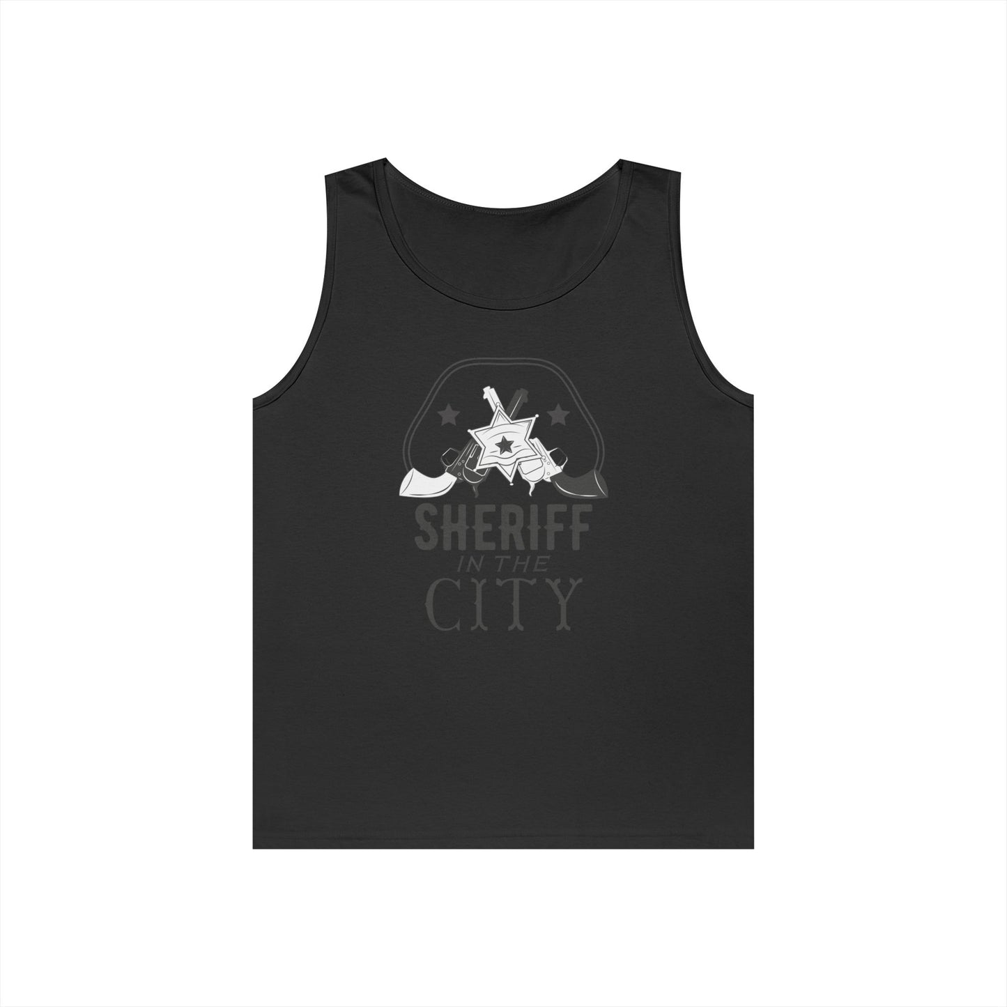 Unisex Heavy Cotton Tank Top - Sheriff in the City