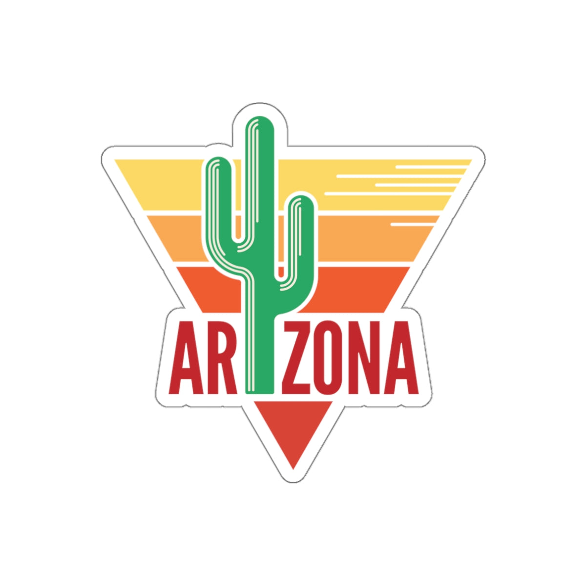 Die-cut stickers - Arizona - Red
