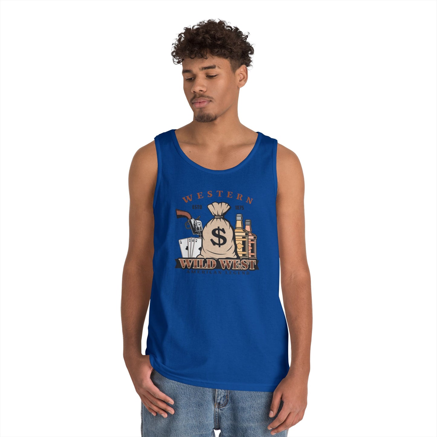 Unisex Heavy Cotton Tank Top - Western - Wild West - American Legend