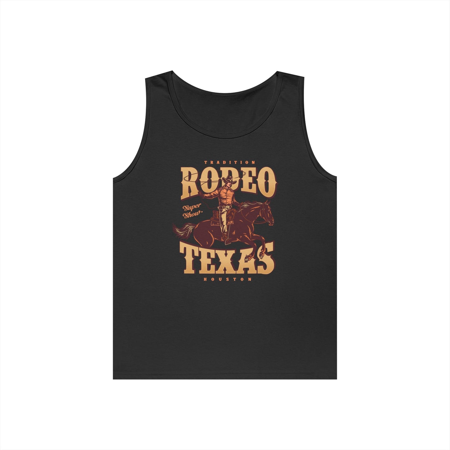 Unisex Heavy Cotton Tank Top - Tradition Rodeo Super Show - Houston, Texas