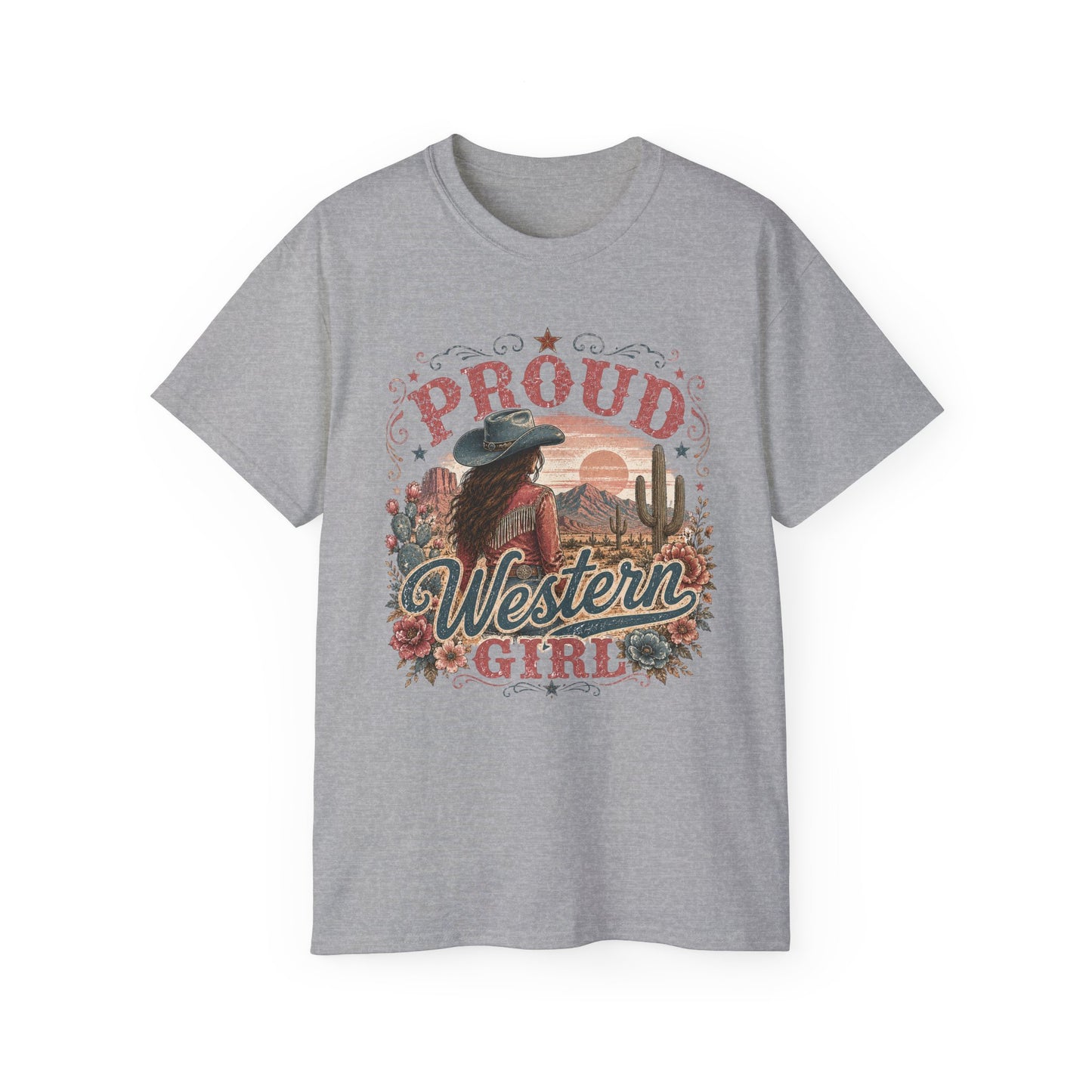 T-Shirt - Proud western girl in the desert