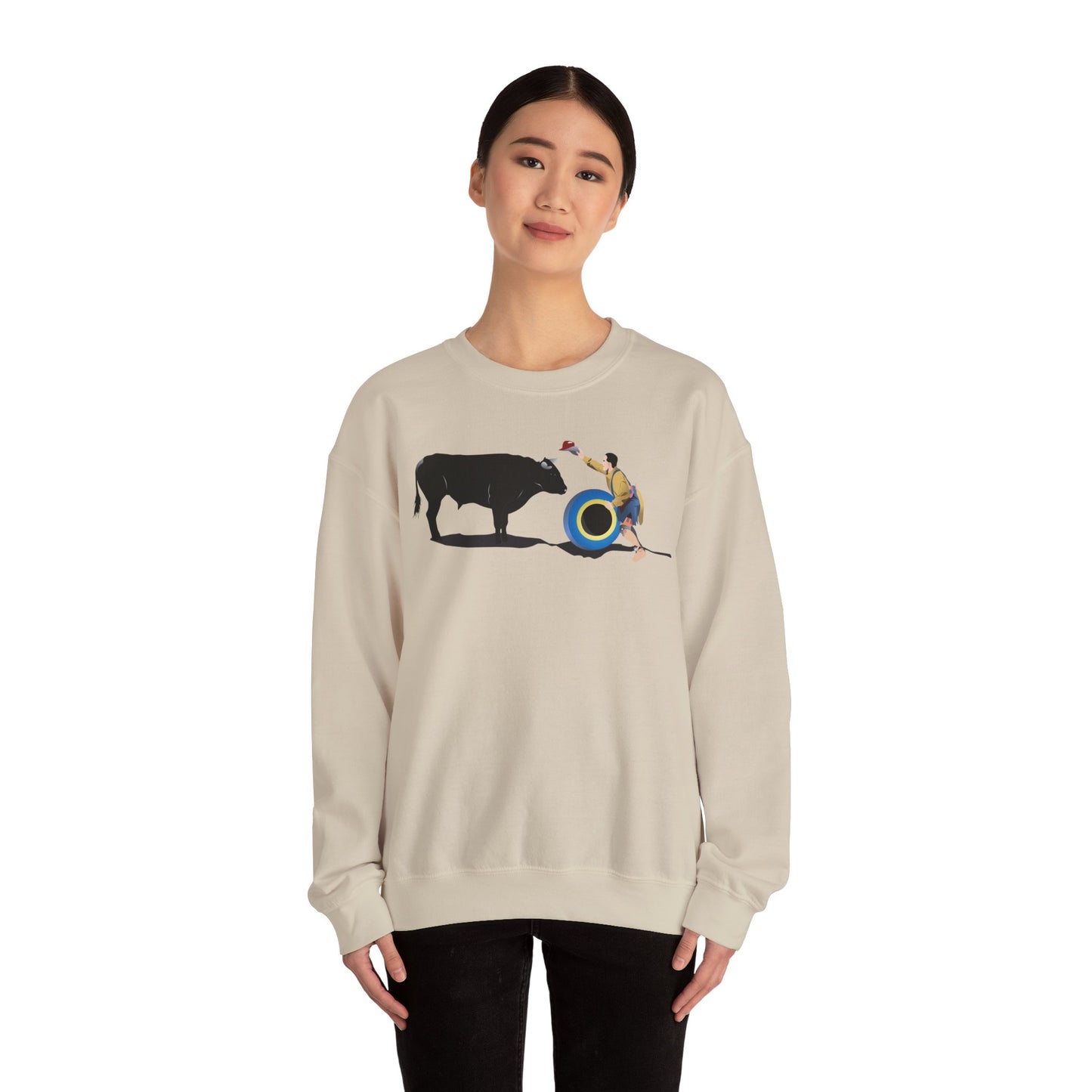 Crewneck Sweatshirt - Clown and Bull