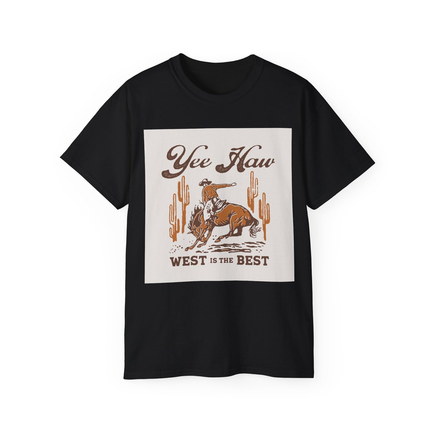 Unisex Ultra Cotton Tee - Wild West Cowboy - Yee Haw