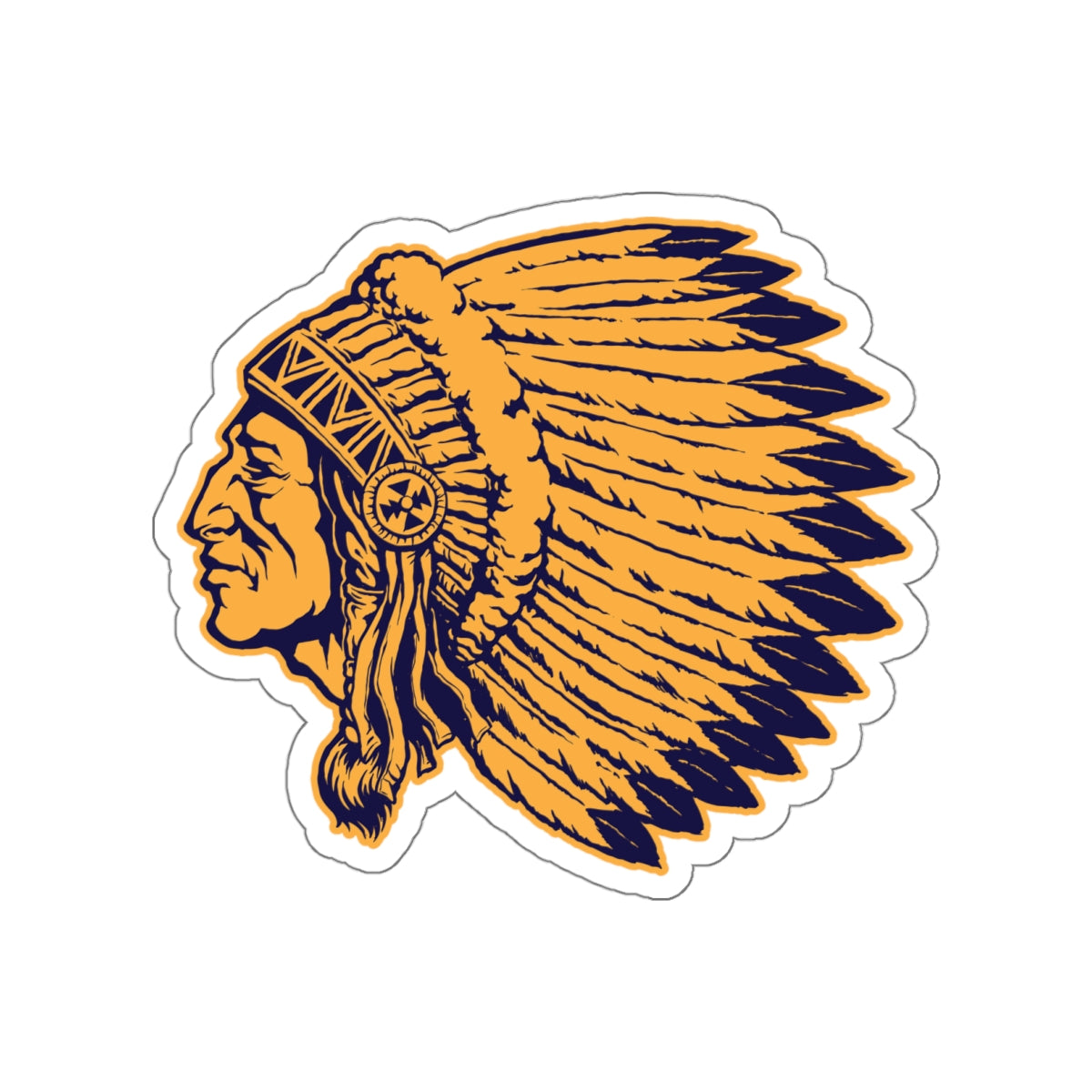 Die-cut stickers - Indian Chief