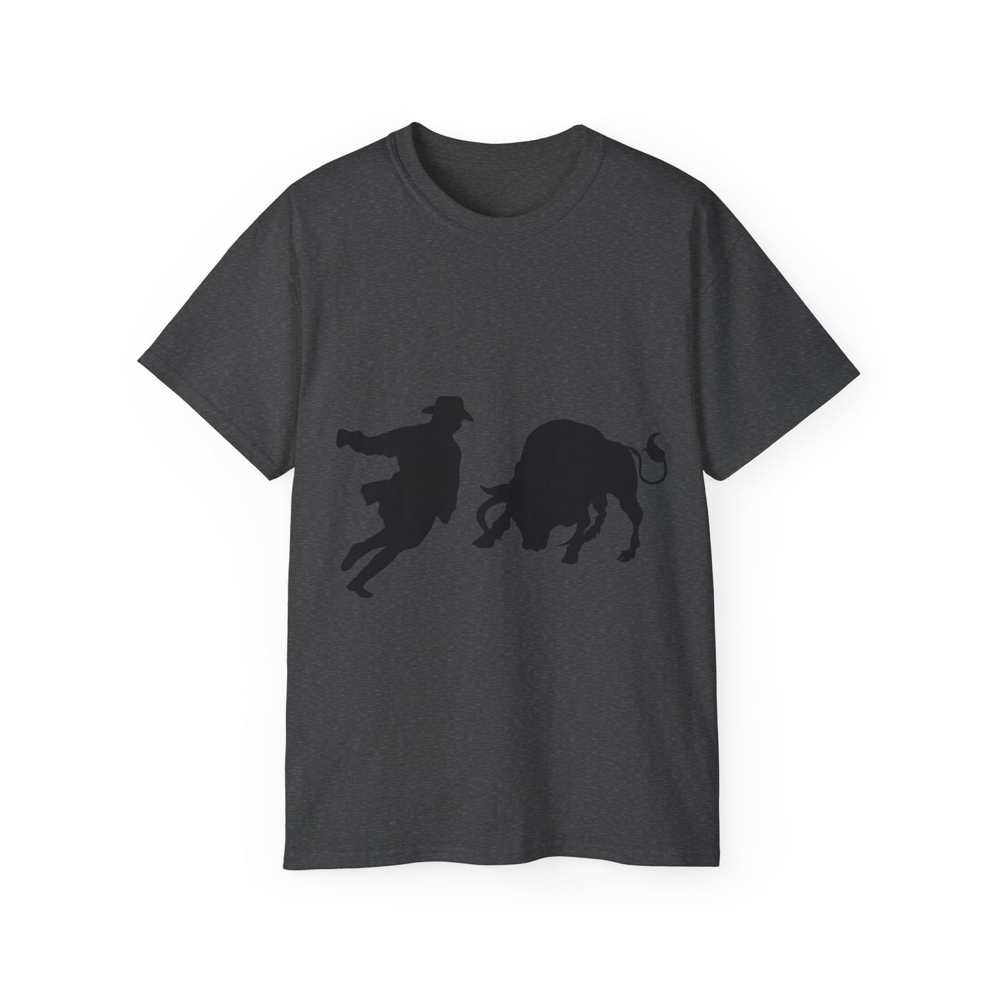Unisex Ultra Cotton Tee - Clown and Bull - Silhouette