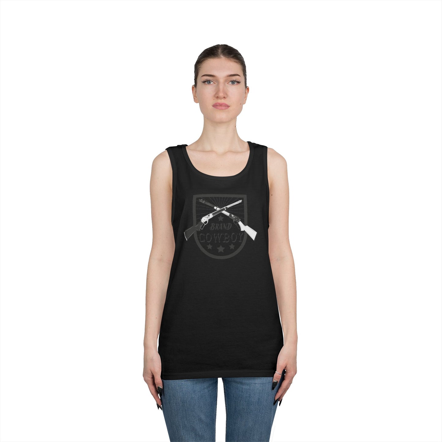 Unisex Heavy Cotton Tank Top - Brand Cowboy