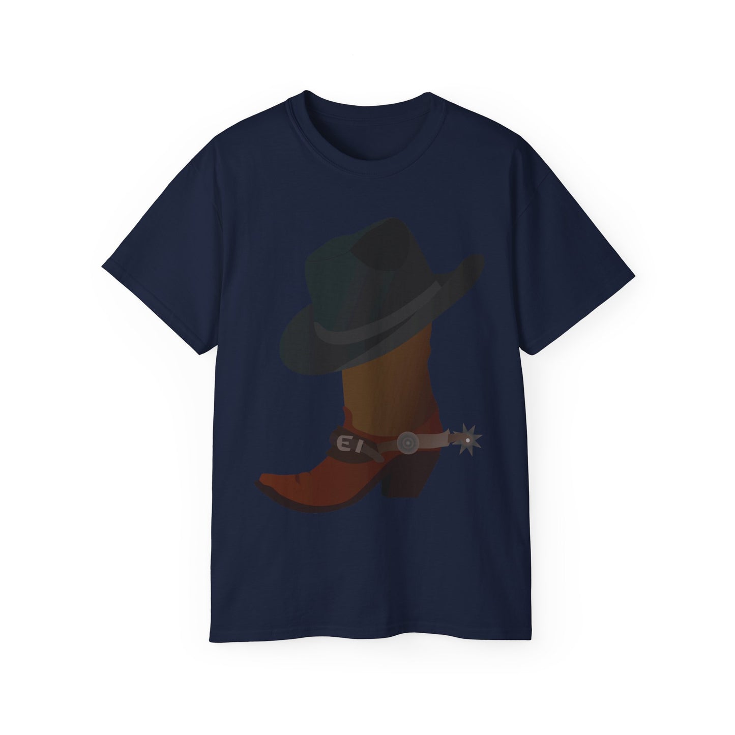 Unisex Ultra Cotton Tee - Rodeo - Boots and Hat and Spurs