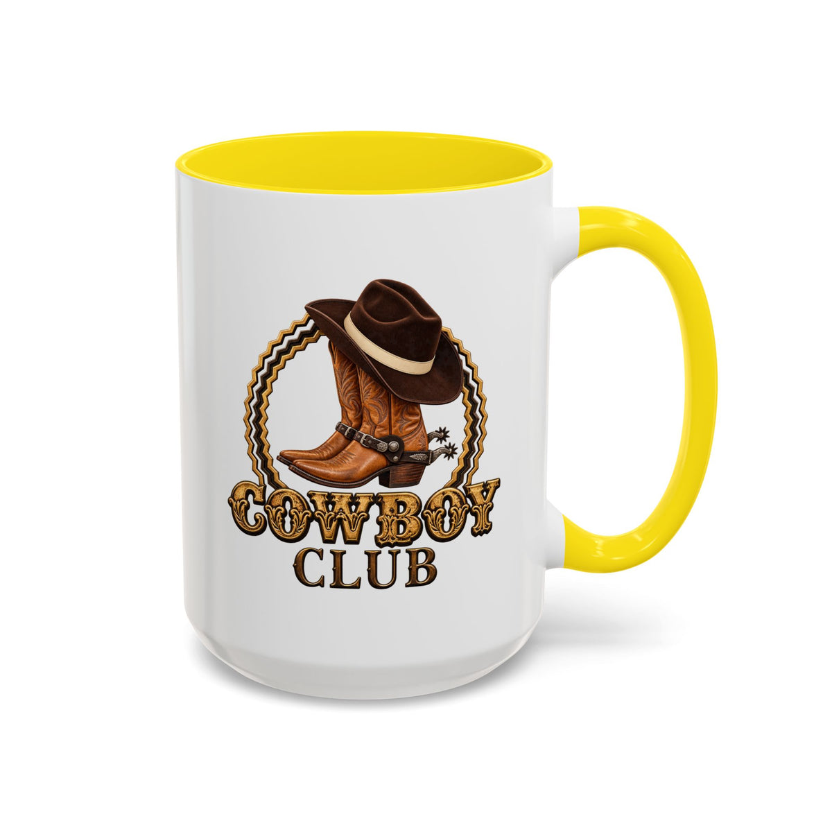 Accent Coffee Mug (11, 15oz) - Cowboys - Cowboy Club - Color - 3D Transparent