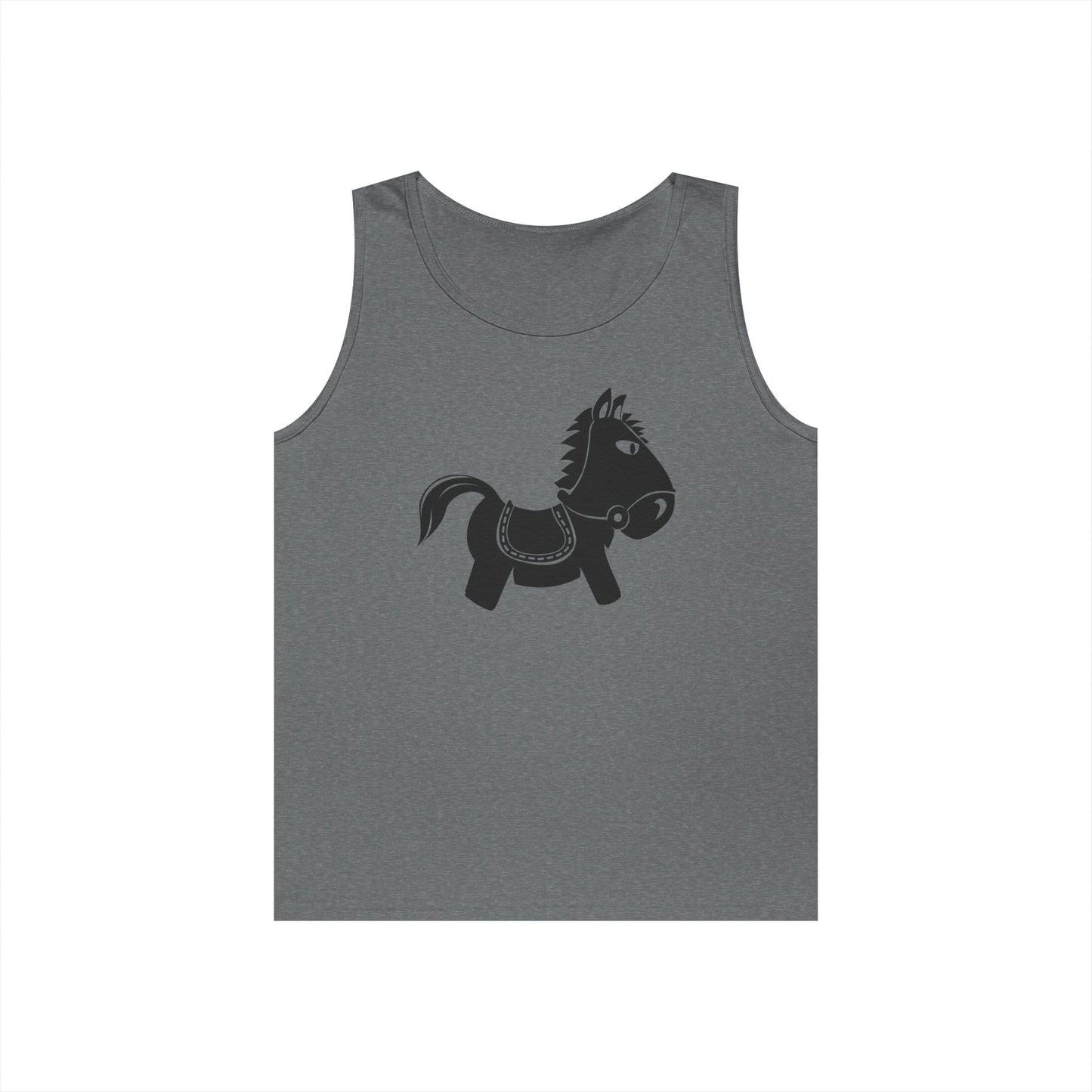 Unisex Heavy Cotton Tank Top - Kids Rocking Horse X 300