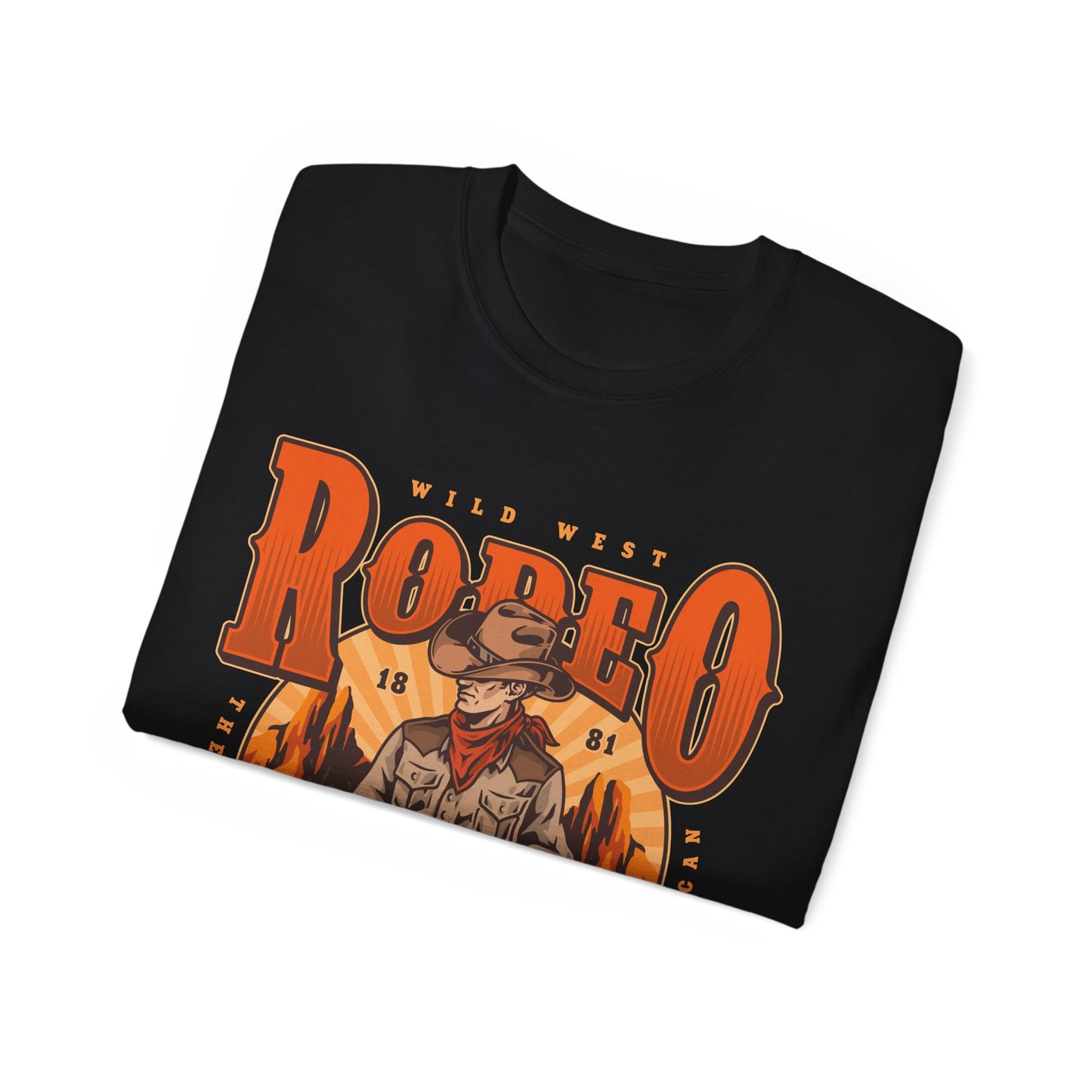 Unisex Ultra Cotton Tee - Wild West Rodeo - True American - The Wild West At Its Best