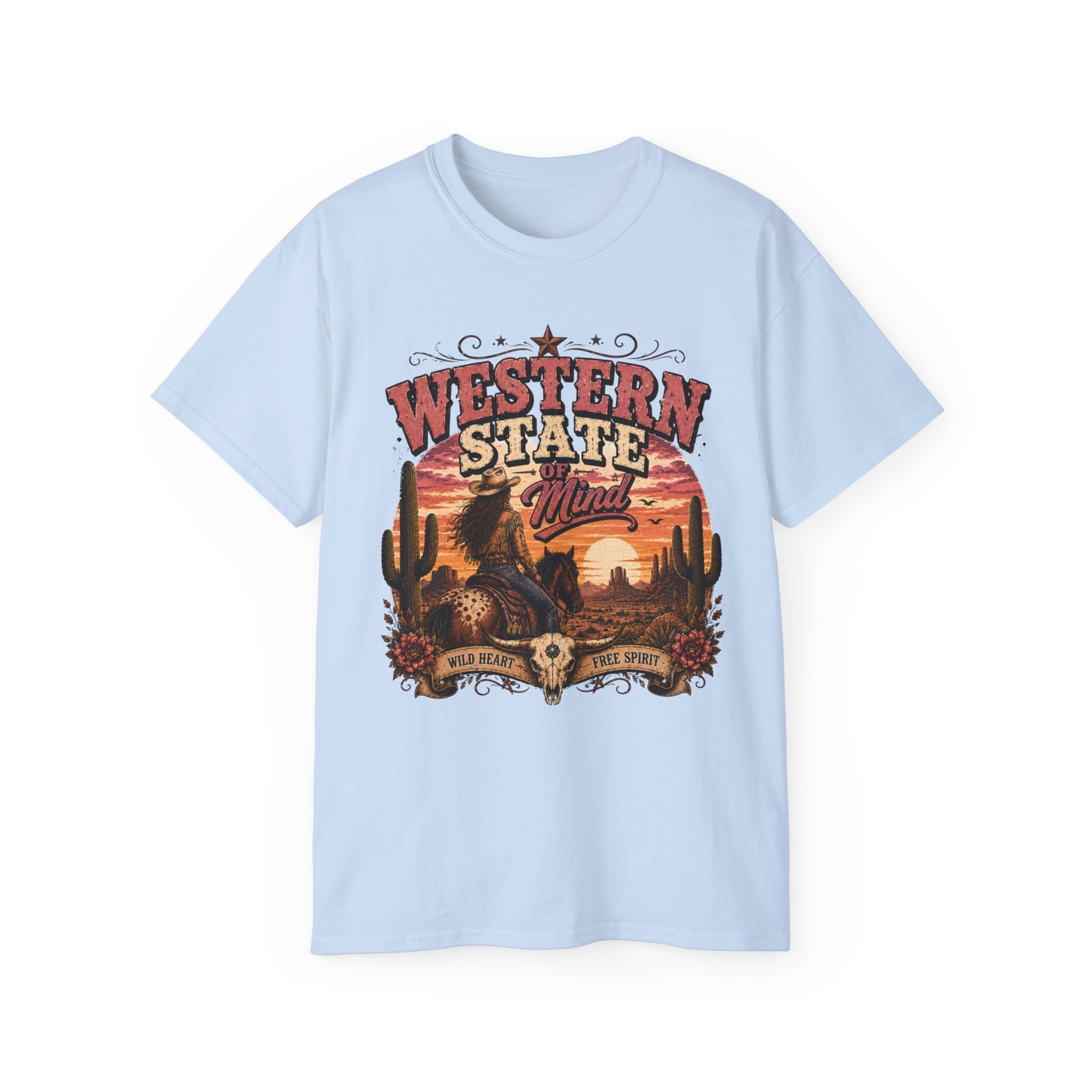 T-Shirt - Western spirit at sunset