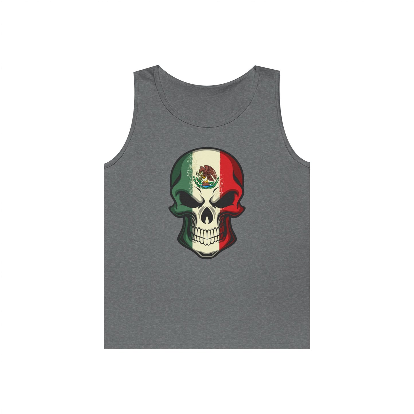 Unisex Heavy Cotton Tank Top - Mexican Skull