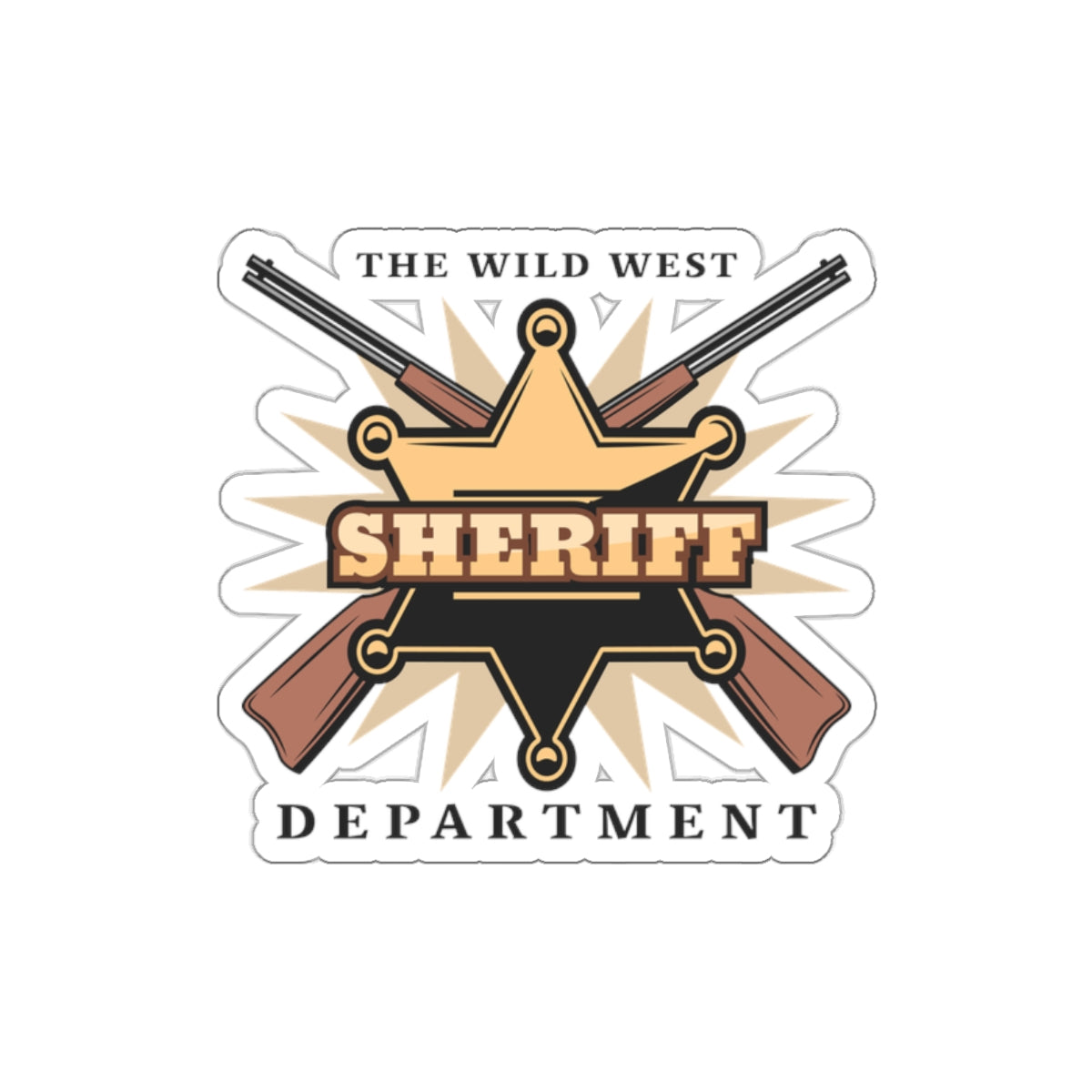 Die-cut stickers - Western Cowboy - The Wild West - Sheriff Department