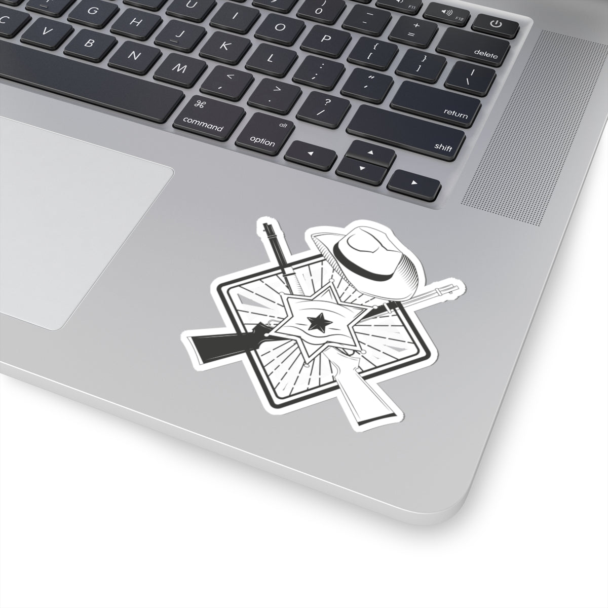 Kiss-Cut Stickers - Vintage Cowboy w Rifles and Hat