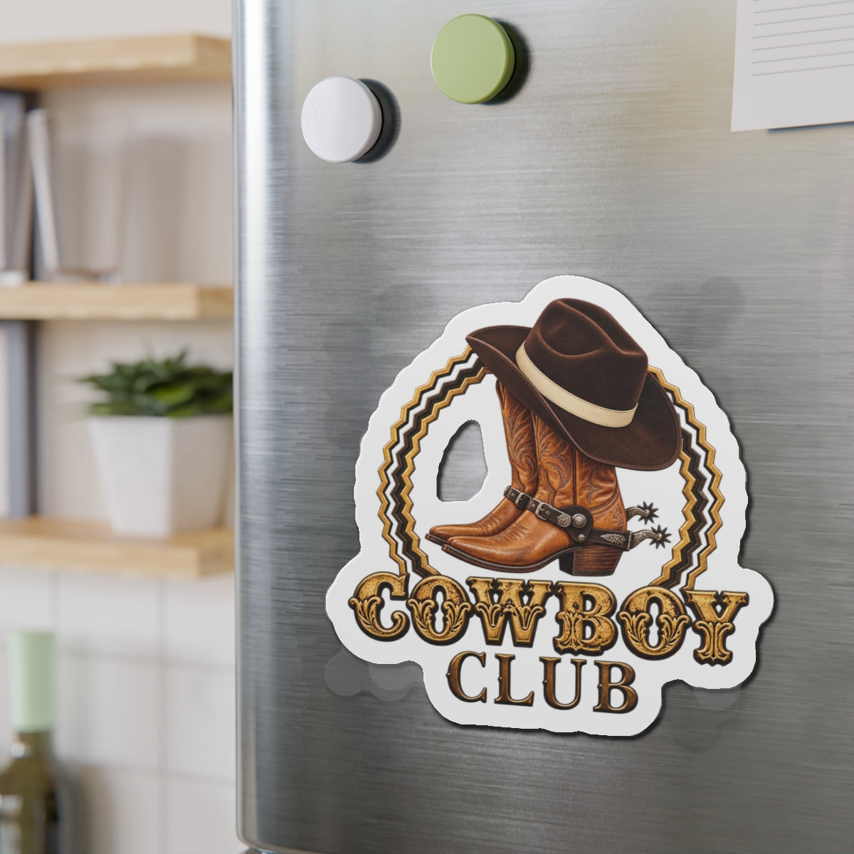 Die-Cut Magnets — Cowboys - Cowboy Club - Color - 3D Transparent