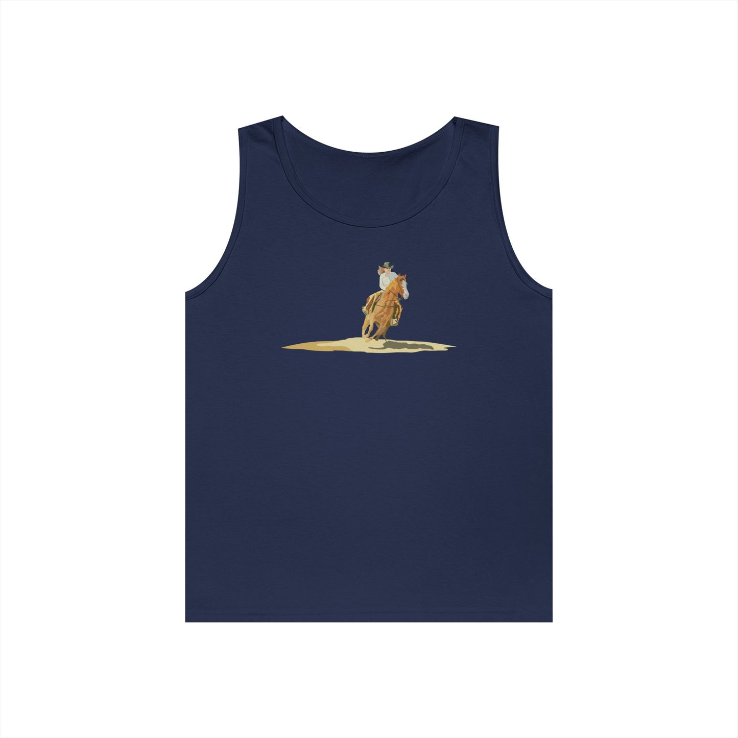Unisex Heavy Cotton Tank Top - Rodeo - Cow Girl