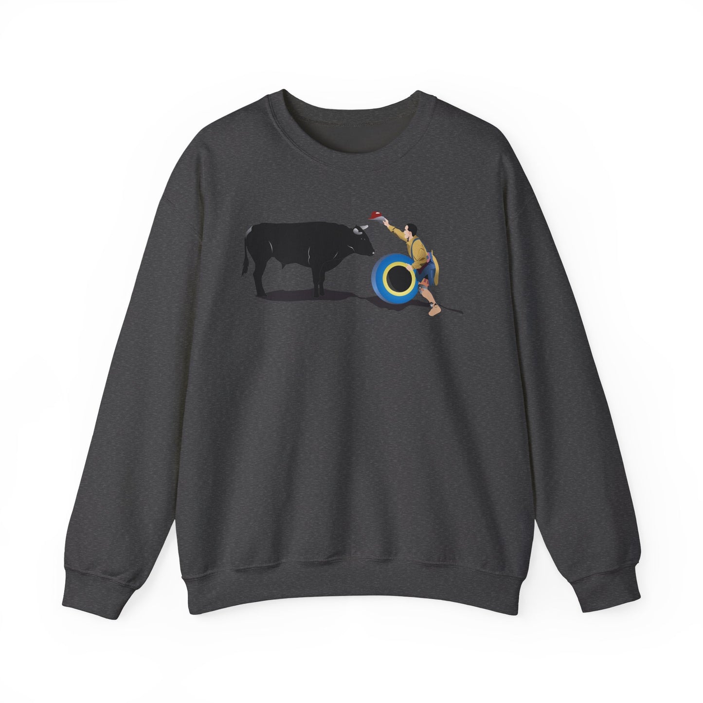 Crewneck Sweatshirt - Clown and Bull