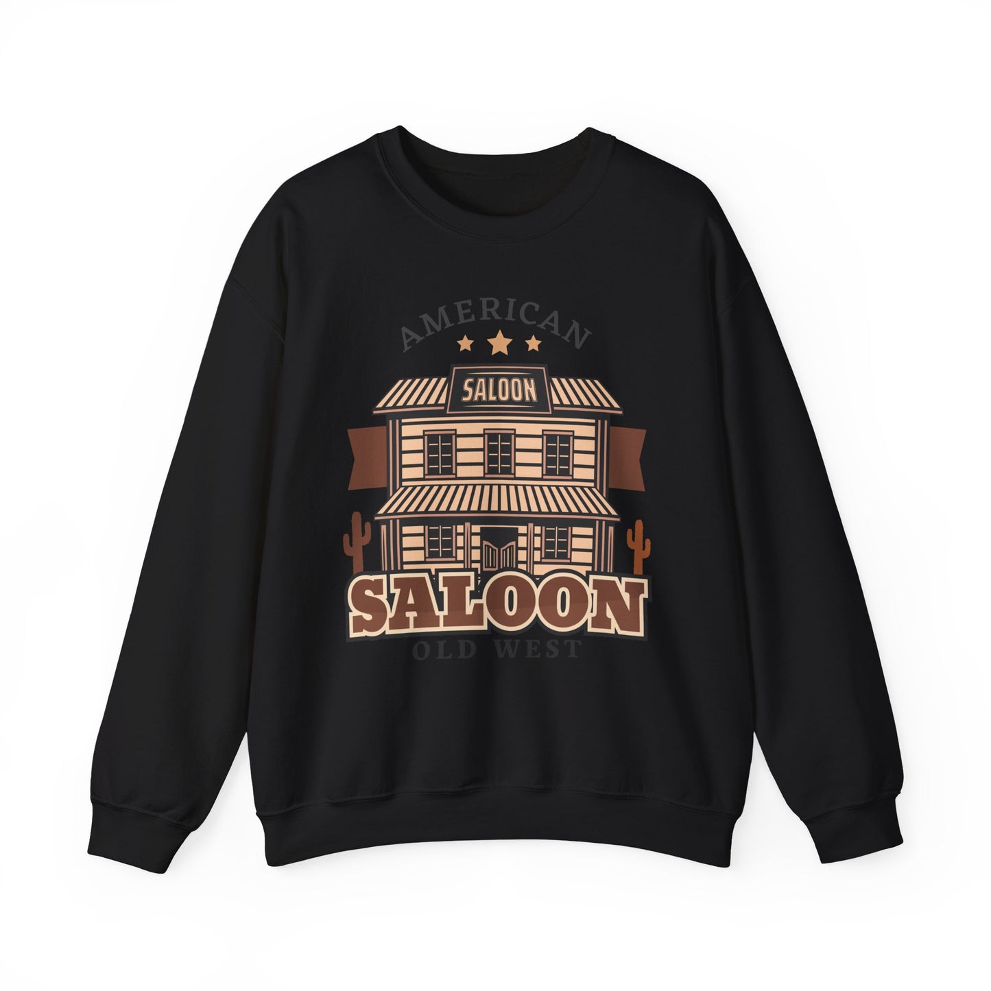 Crewneck Sweatshirt - American Cowboy - Saloon - Wild West