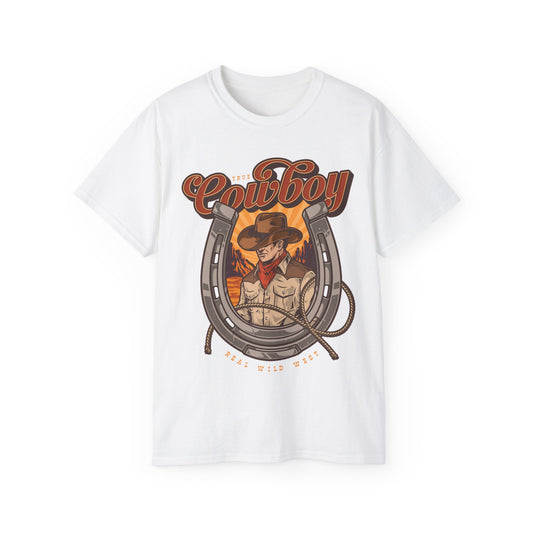 Unisex Ultra Cotton Tee - True Cowboy - Real Wild West