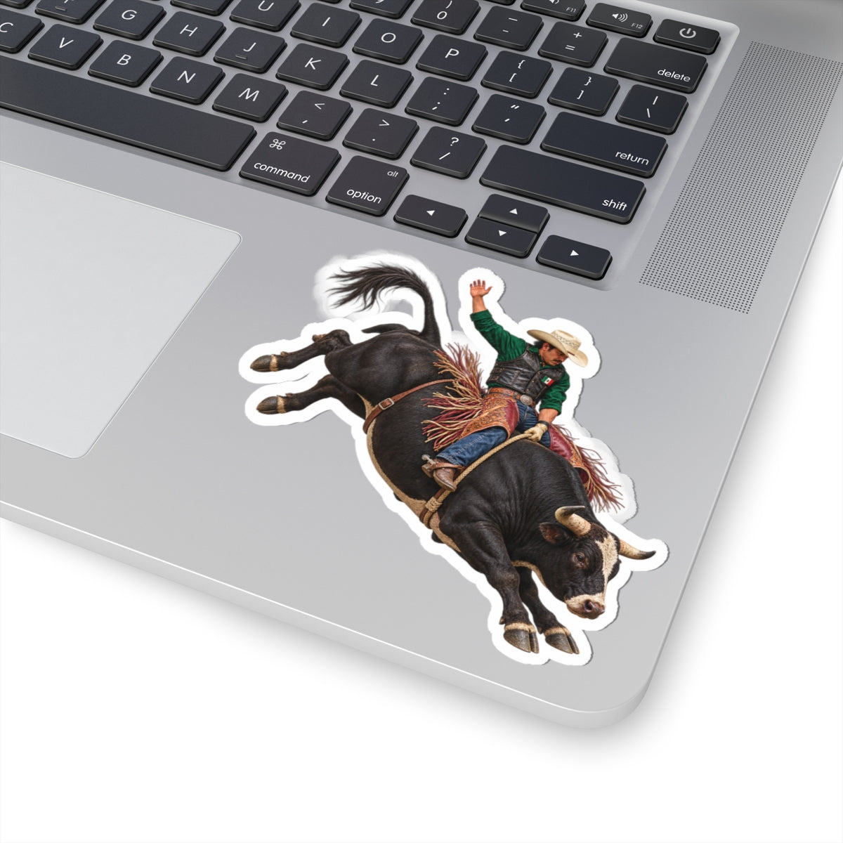 Kiss-Cut Stickers - Cowboys - Bull Rider - Latino - without Text - 3D Transparent