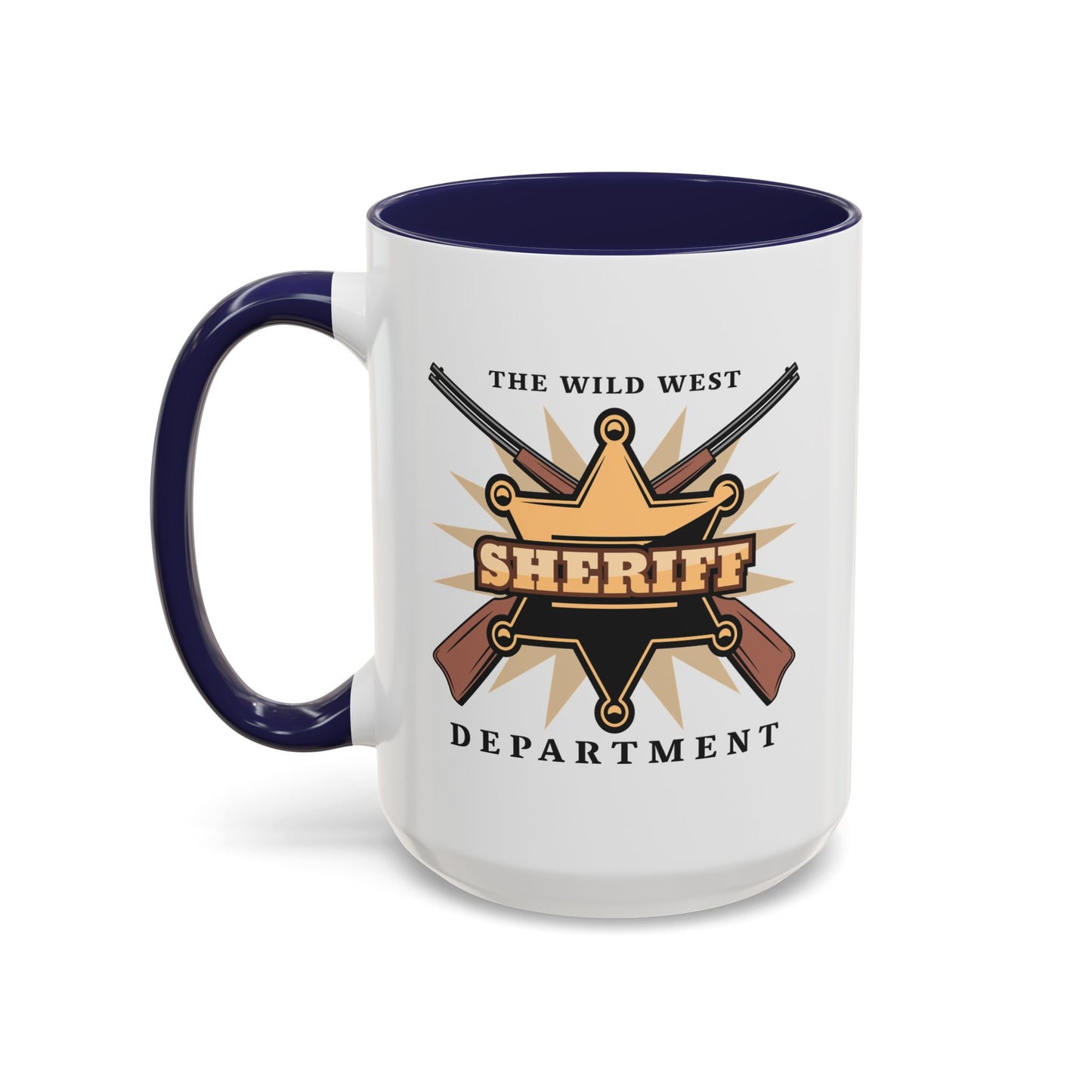 Accent Coffee Mug (11, 15oz) - Western Cowboy - The Wild West - Sheriff Department