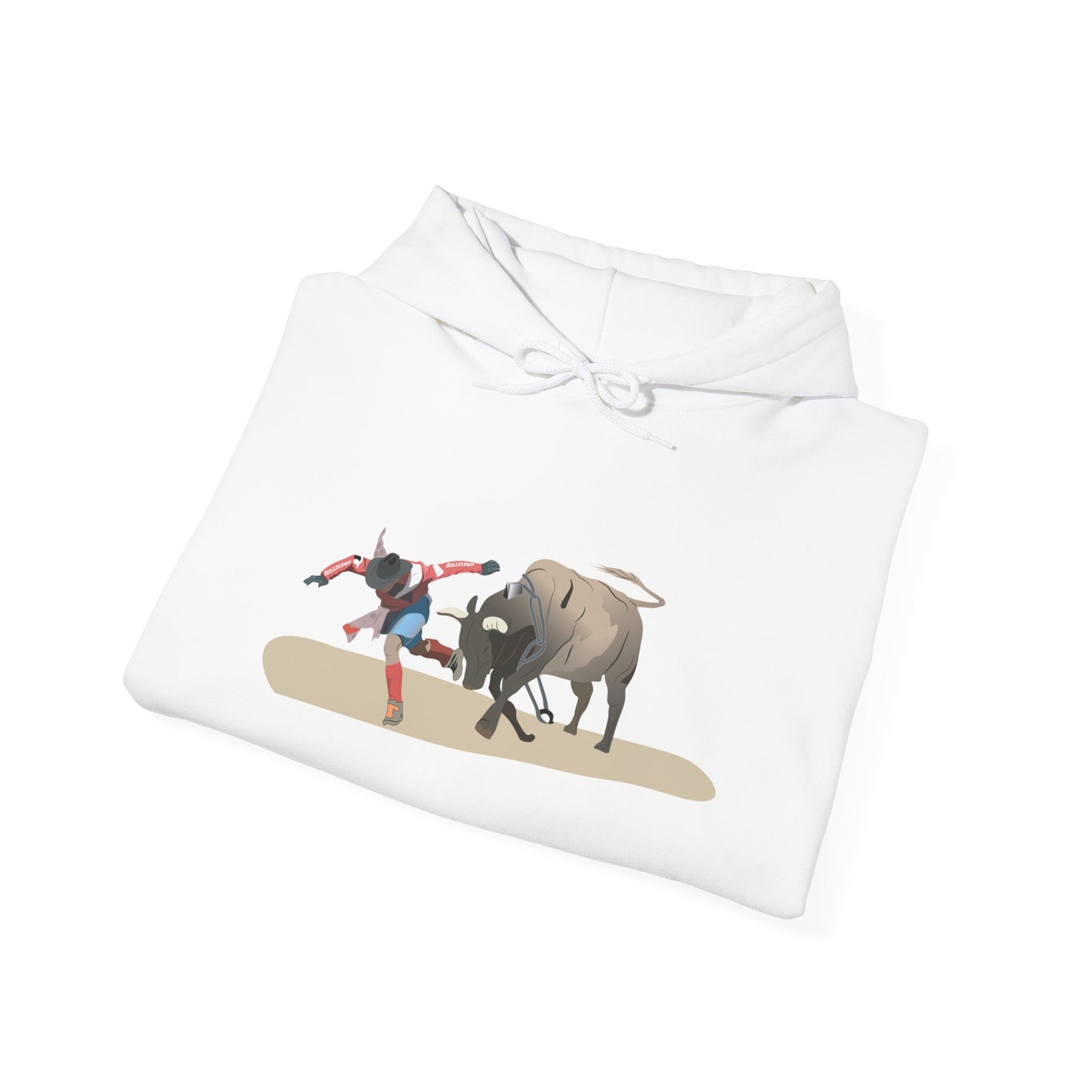 Unisex Hoodie - Rodeo - Bull and Clown