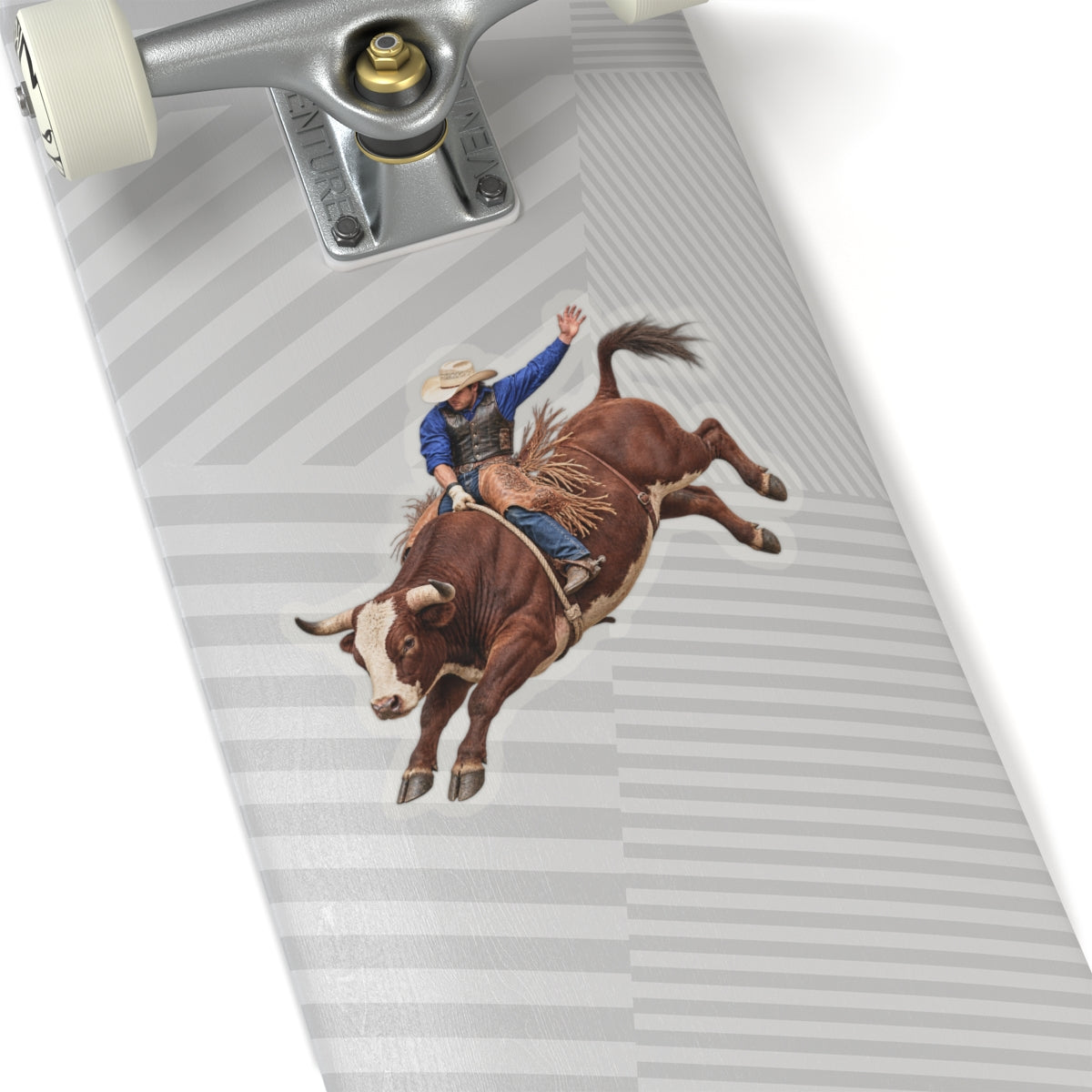 Kiss-Cut Stickers - Cowboys - Bull Rider - Mid Ride - without Text - 3D Transparent