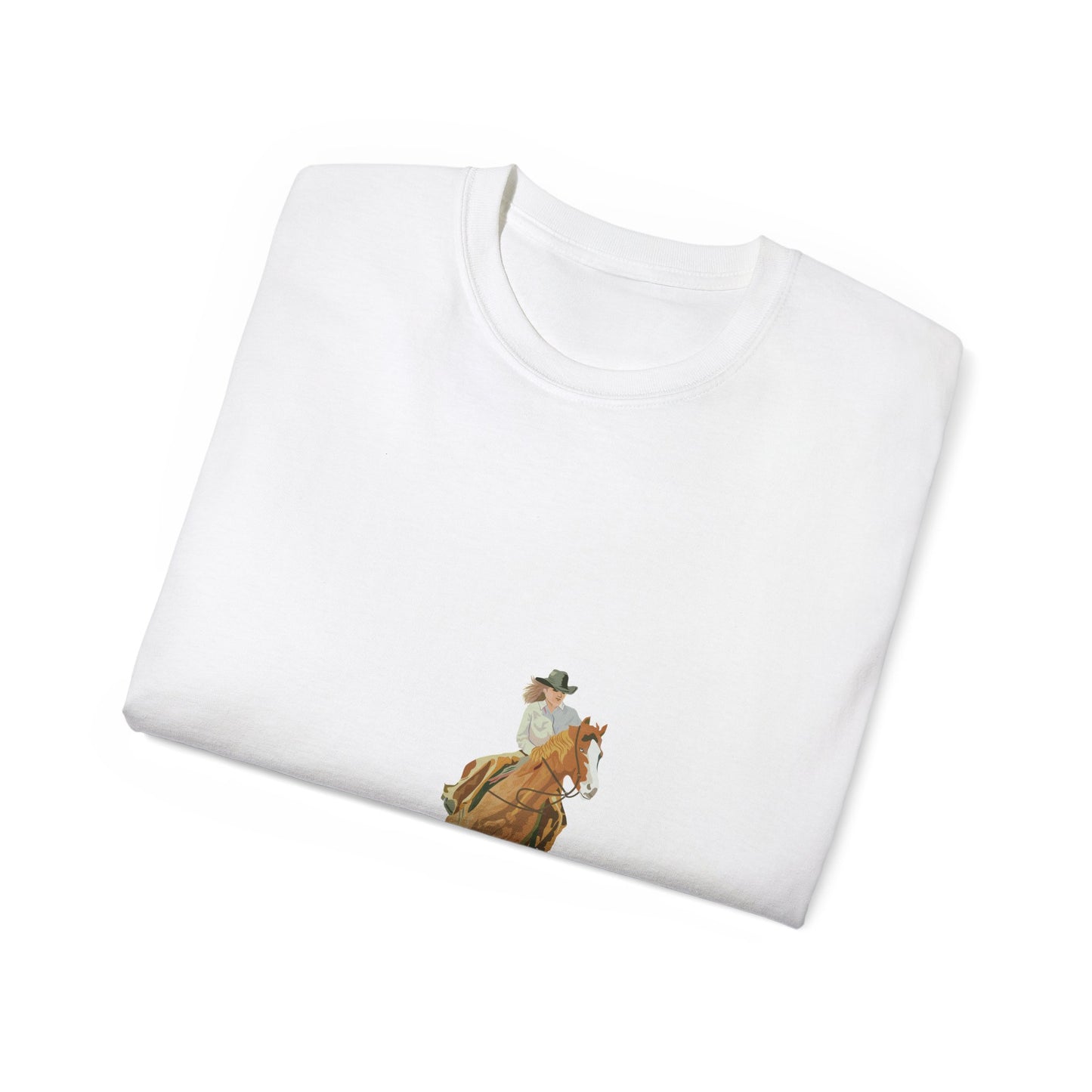 Unisex Ultra Cotton Tee - Rodeo - Cow Girl