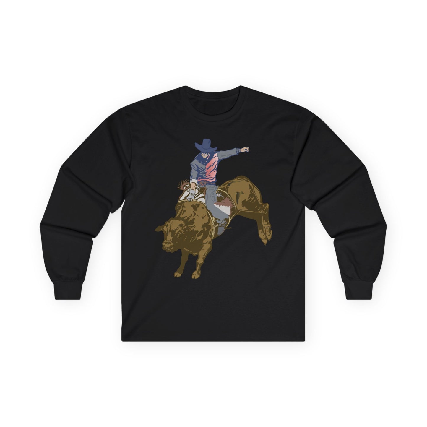 Unisex Ultra Cotton Long Sleeve Tee - Cowboy - Rodeo