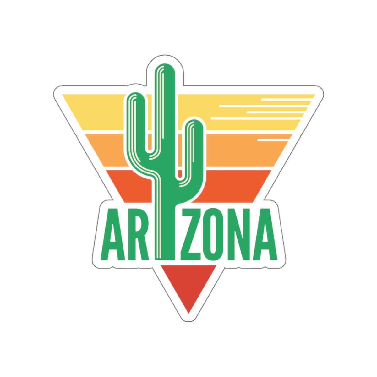 Die-cut stickers - Arizona - Nature Green