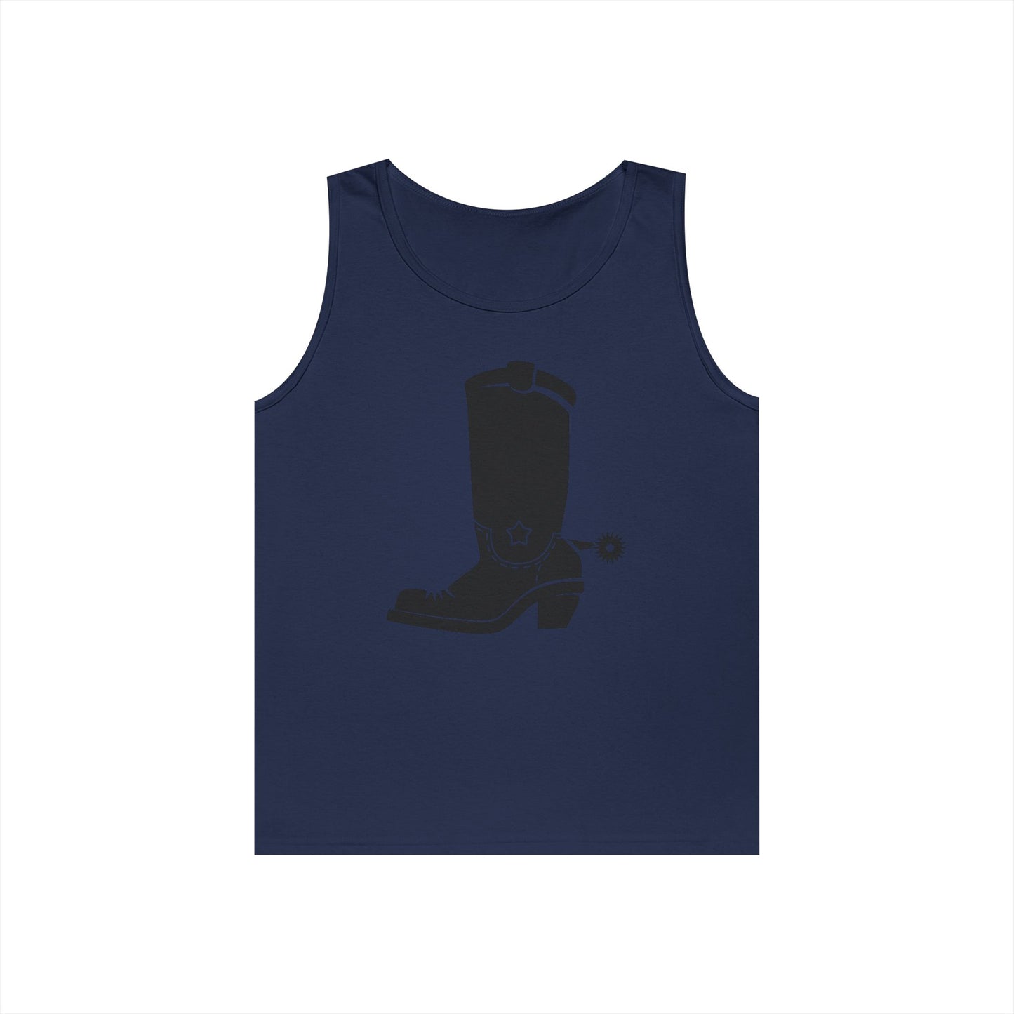 Unisex Heavy Cotton Tank Top - Western Boot with Spur X 300