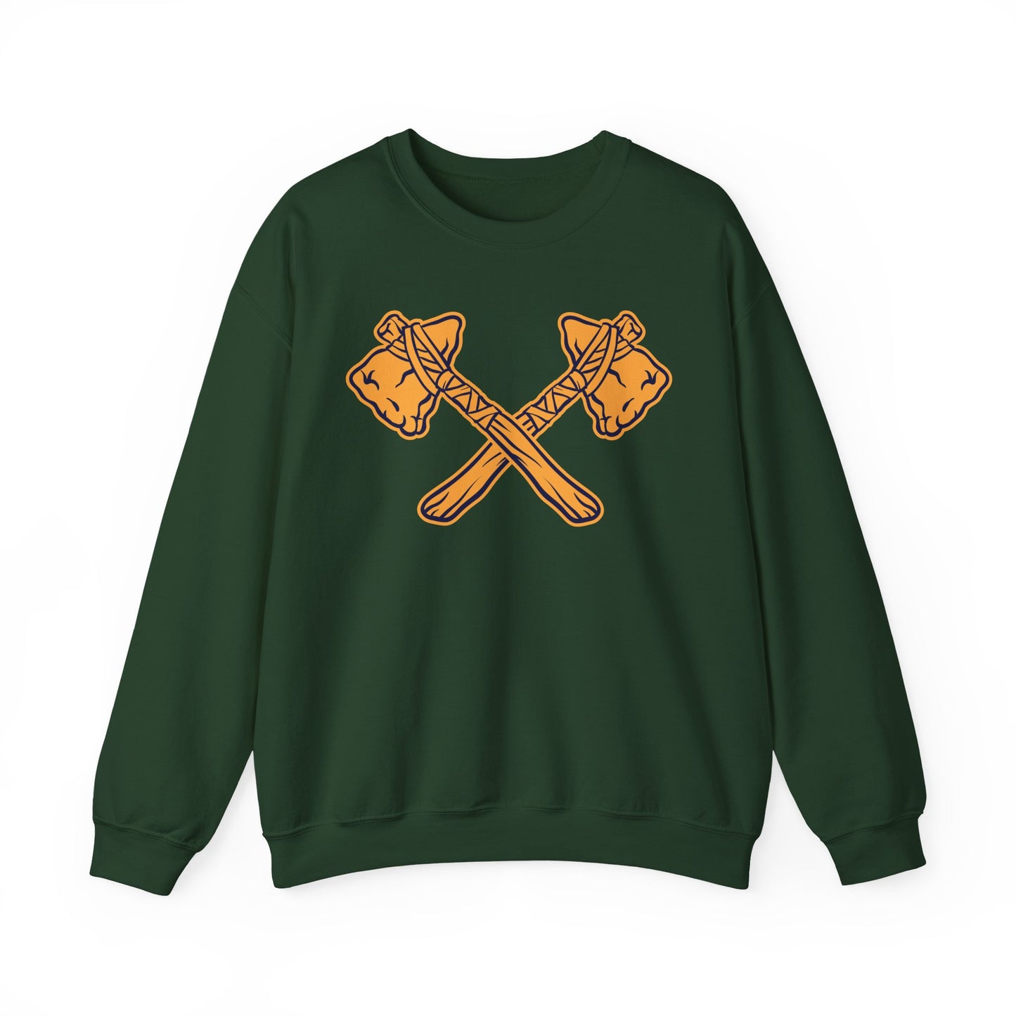 Crewneck Sweatshirt - Crossed Tomahawks