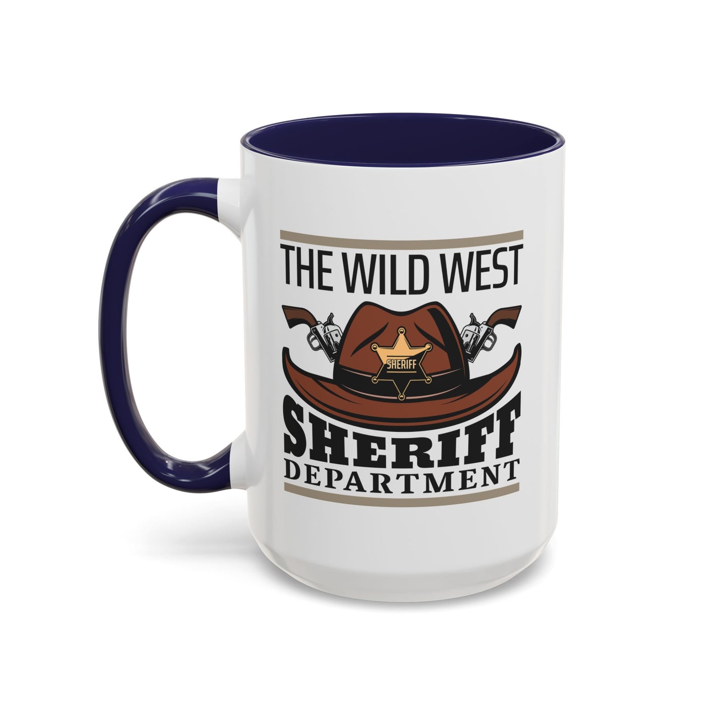 Accent Coffee Mug (11, 15oz) - The Wild West - Sheriff Department